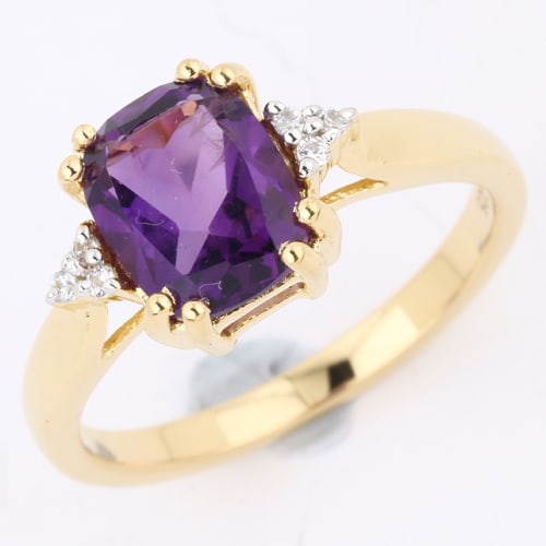 Ring: African Amethyst Cushion 9x7mm (1 of 1)