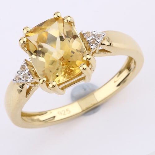 Ring: Citrine Cushion 9x7mm (1 of 1)