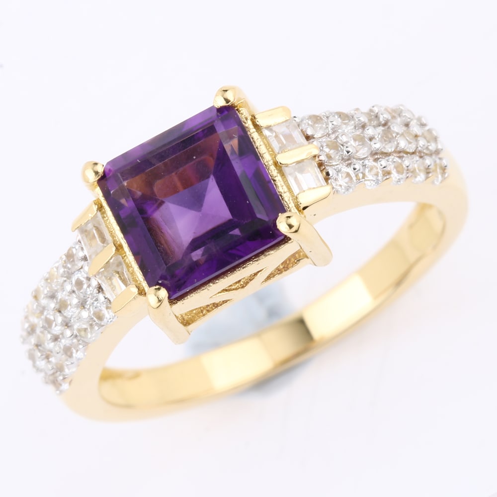 Ring: African Amethyst Octagon 7.00mm (1 of 1)