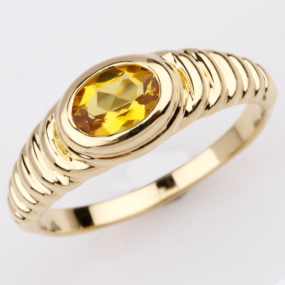 Ring: Yellow Beryl Oval 7x5mm