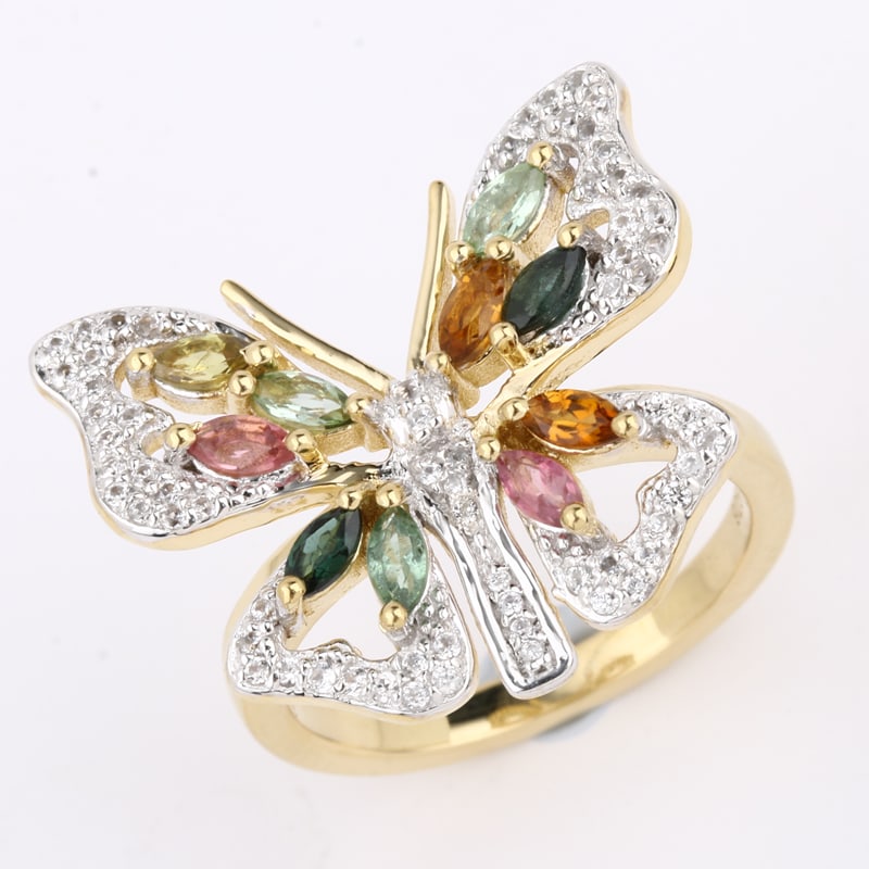 Ring: Blue Tourmaline Marquise 4x2mm (1 of 1)