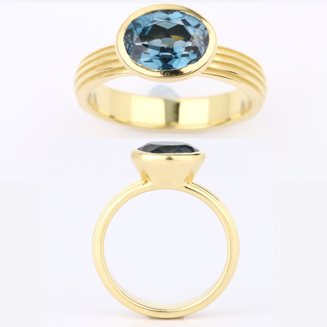 Ring: London Blue Topaz Oval 9x7mm (1 of 1)