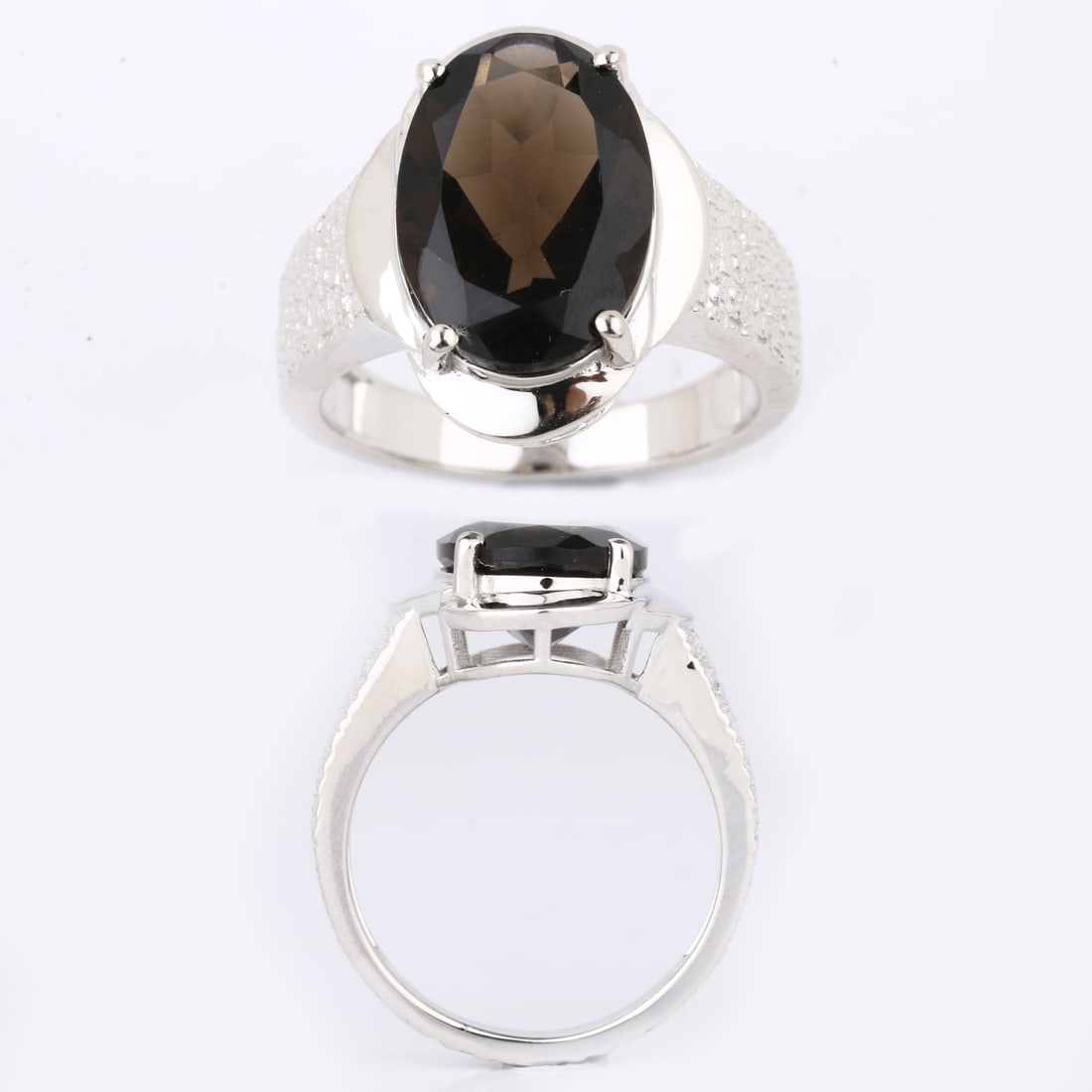 Ring: Smoky Quartz Oval 14x10mm (1 of 1)