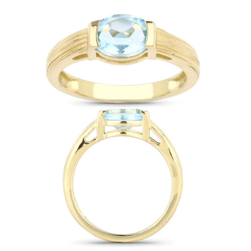 Ring: Blue Topaz Oval 8x6mm (1 of 1)