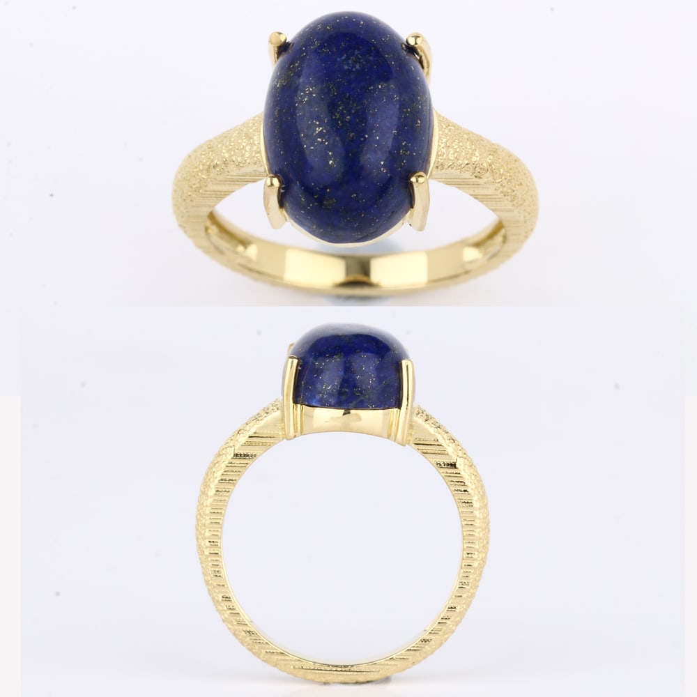 Ring: Lapis CAB Oval 14x10mm (1 of 1)