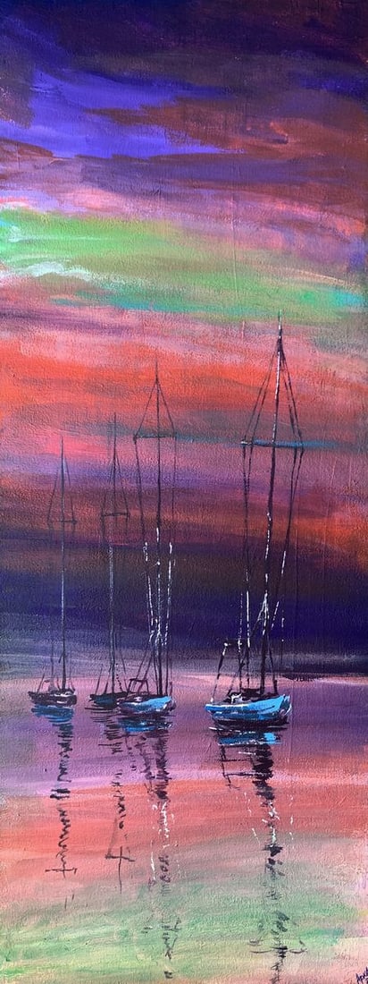 Oil painting The last glare of sunset Dmitry Arkadyev (1 of 12)