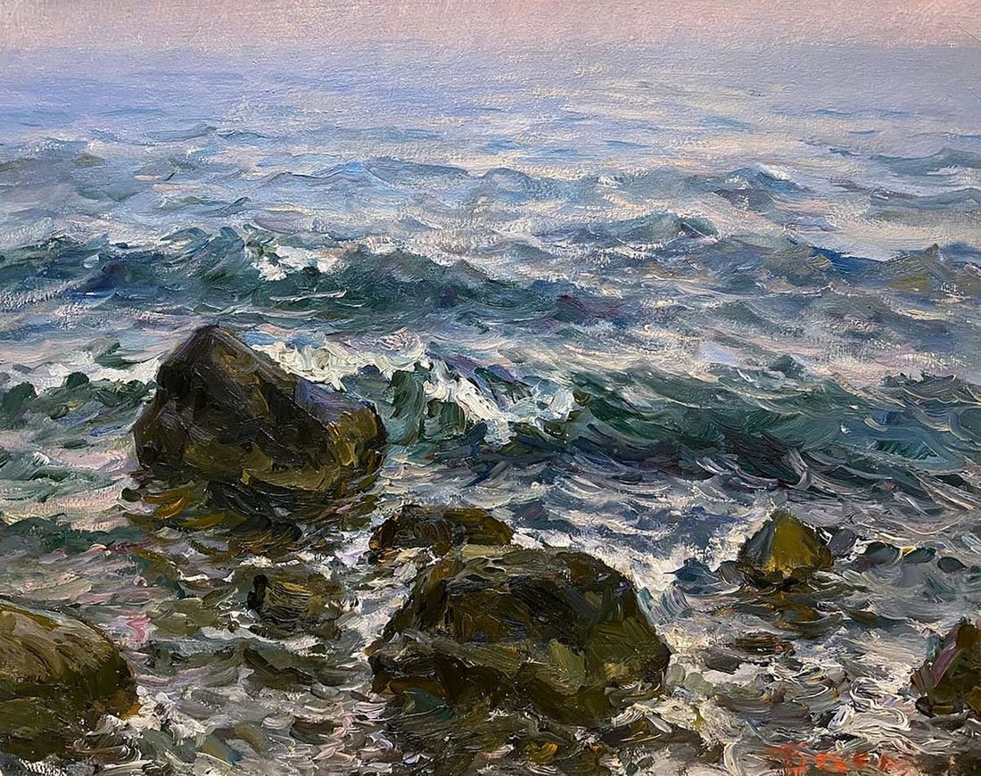 Oil painting Surf Basov Yakov Aleksandrovich (1 of 10)