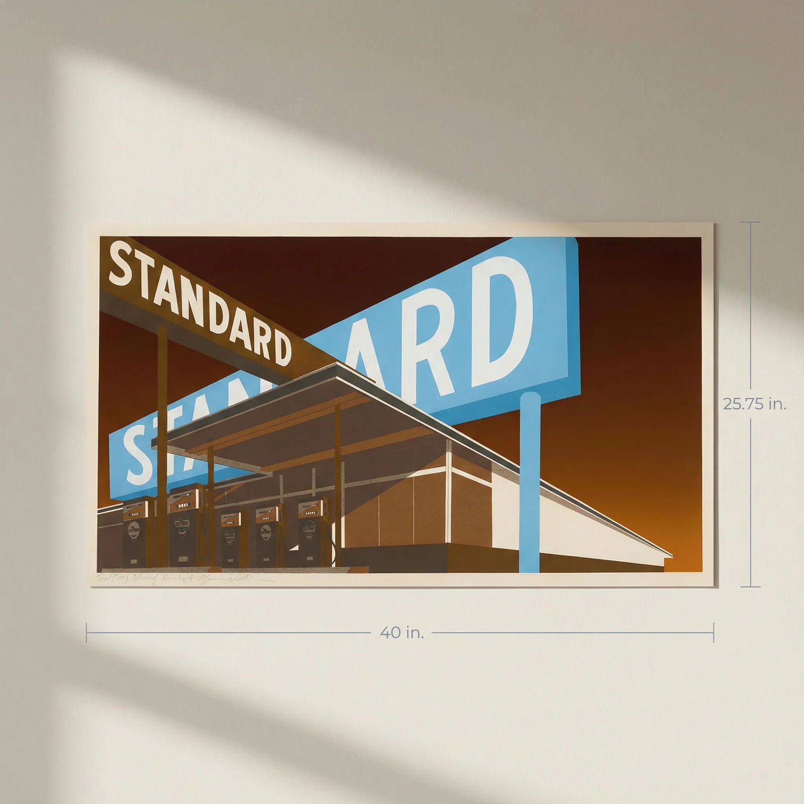 Ed Ruscha Double Standard Print - 2