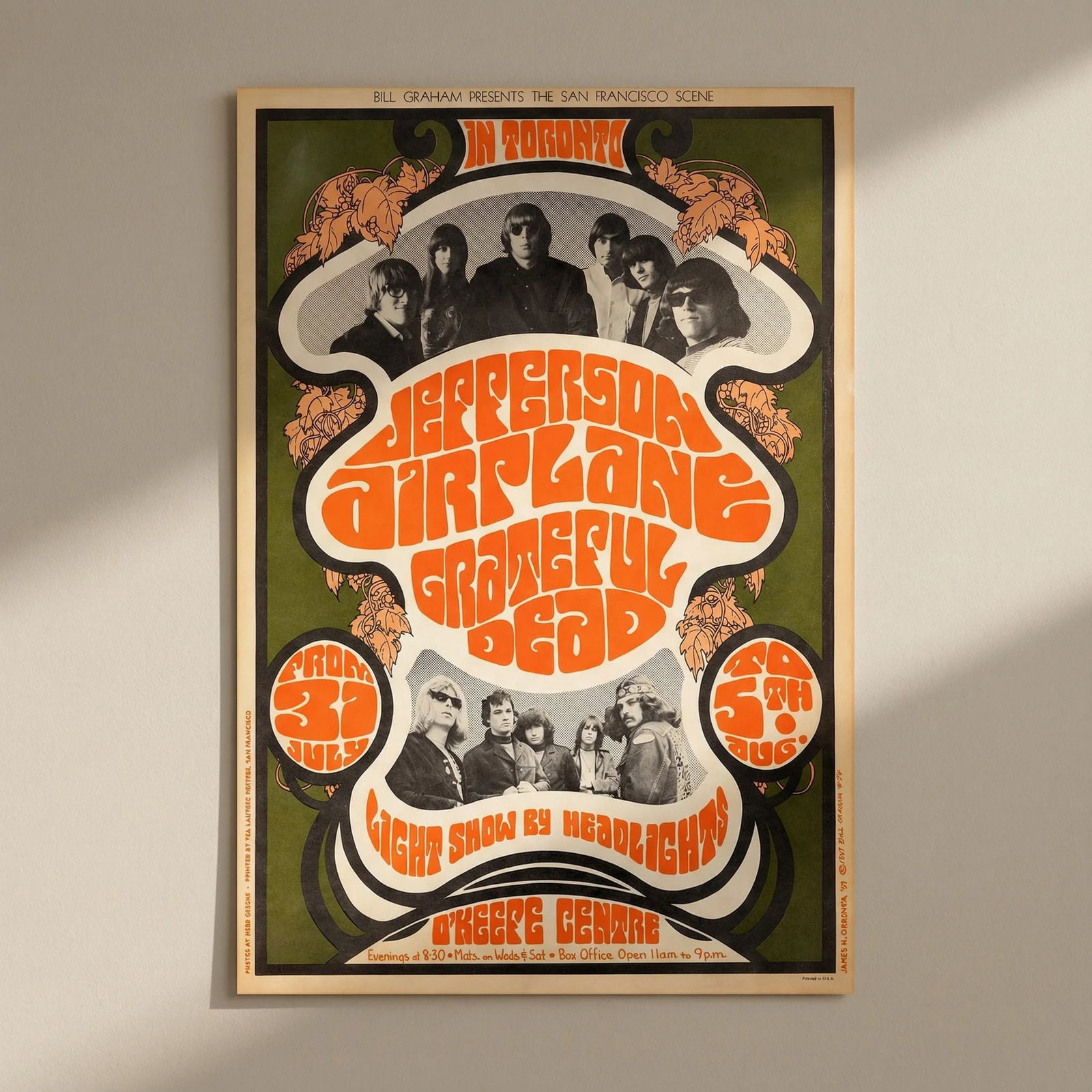 Grateful Dead Jefferson Airplane Concert Poster (1 of 4)