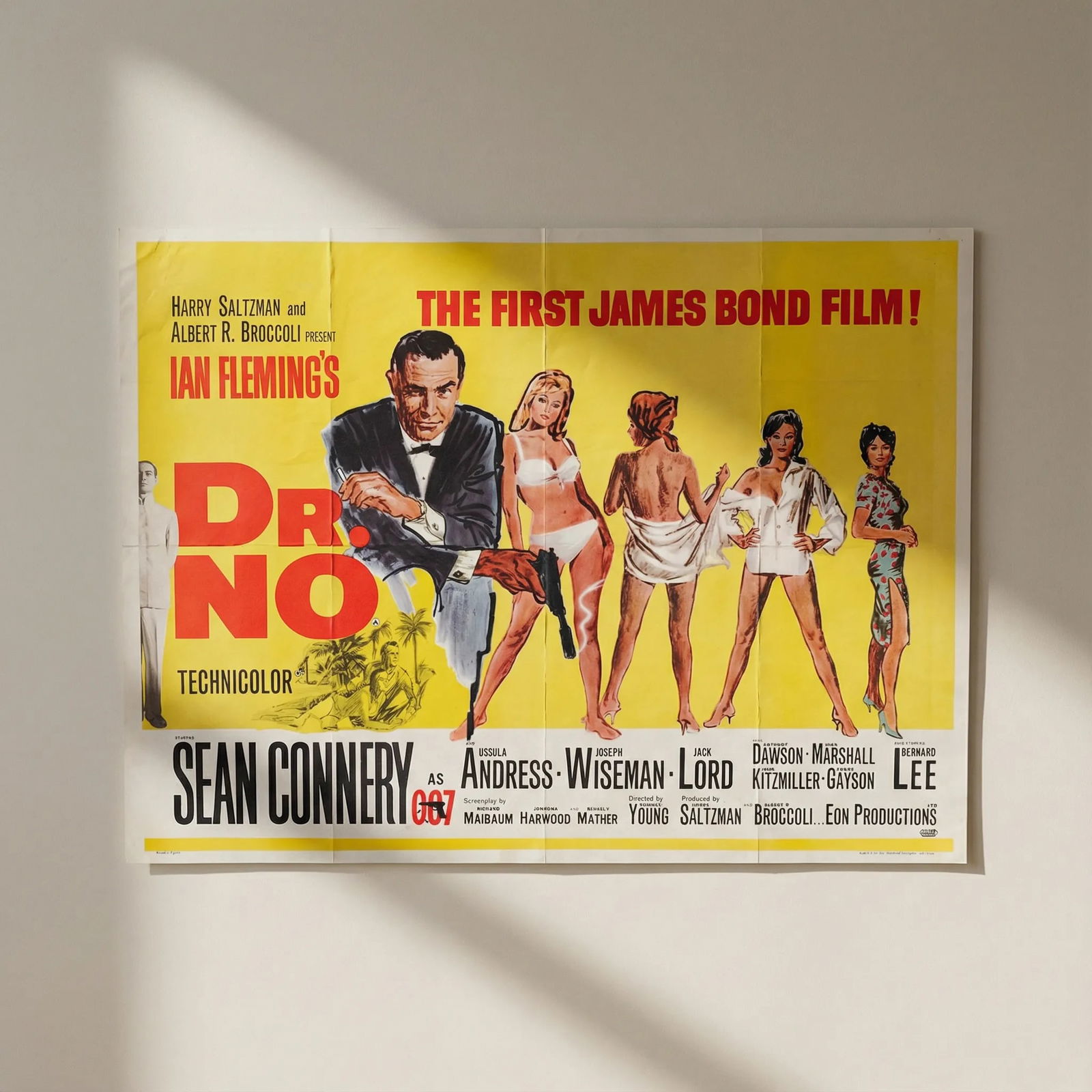 James Bond British Quad Poster Print