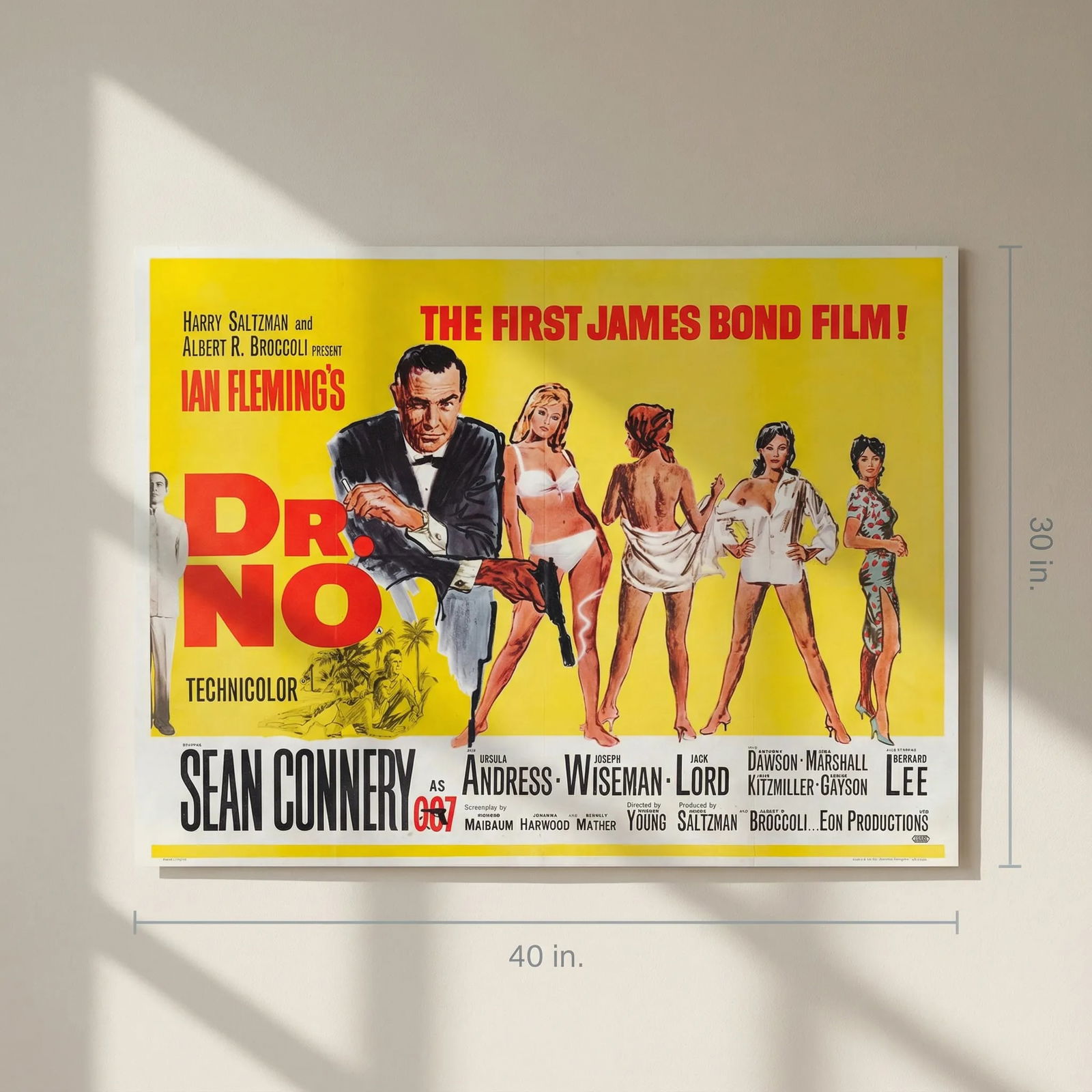 James Bond British Quad Poster Print - 2