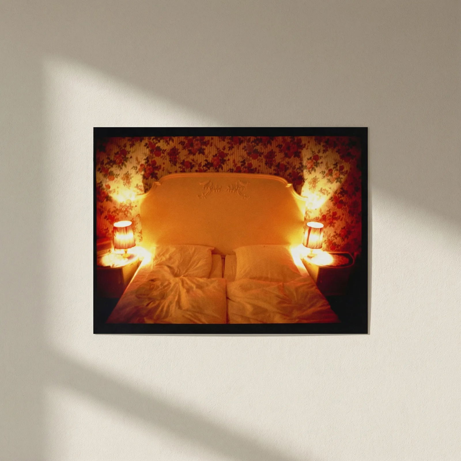 Nan Goldin Honeymoon Print: Title: Nan Goldin Honeymoon Print Description: Nan Goldin Honeymoon Print mounted to board measuring at 12x16 inches Dimensions: 12x16" Reserve: $60.00 Shipping: Domestic: Flat-rate of $35.00 to anywh