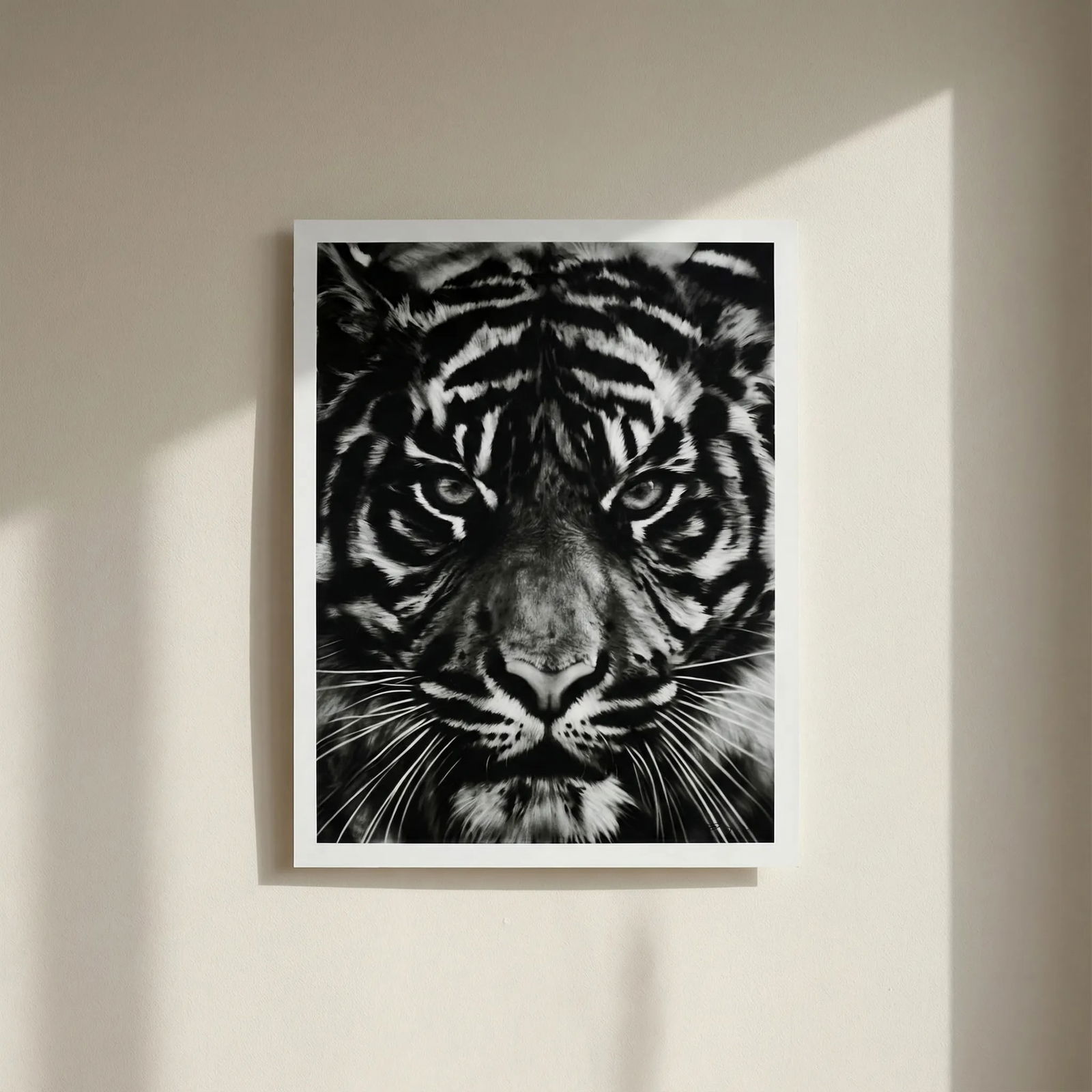 Robert Longo TIger Head Print