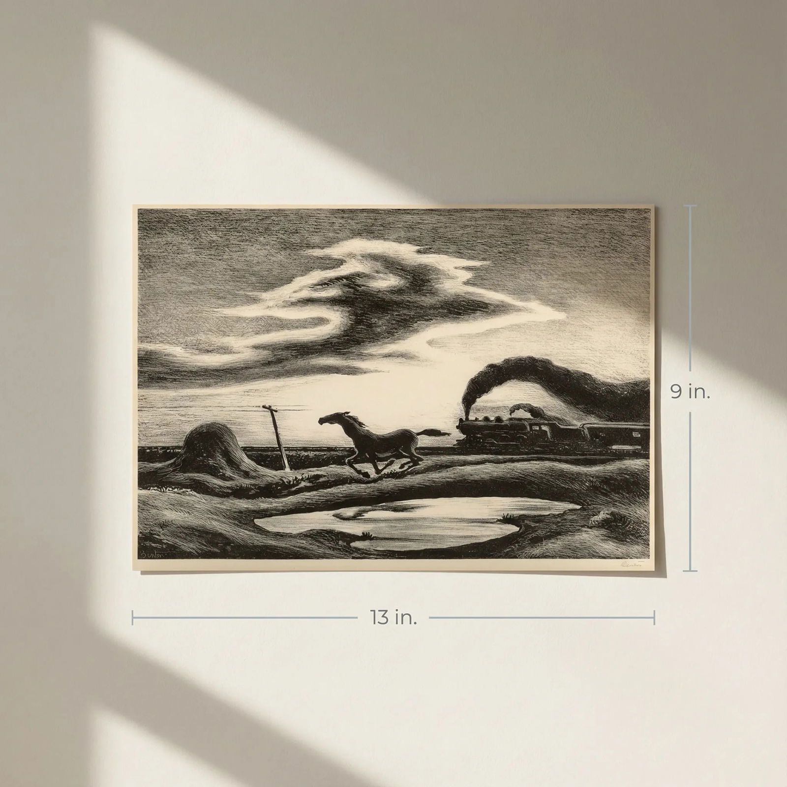 Thomas Benton The Race Print - 2