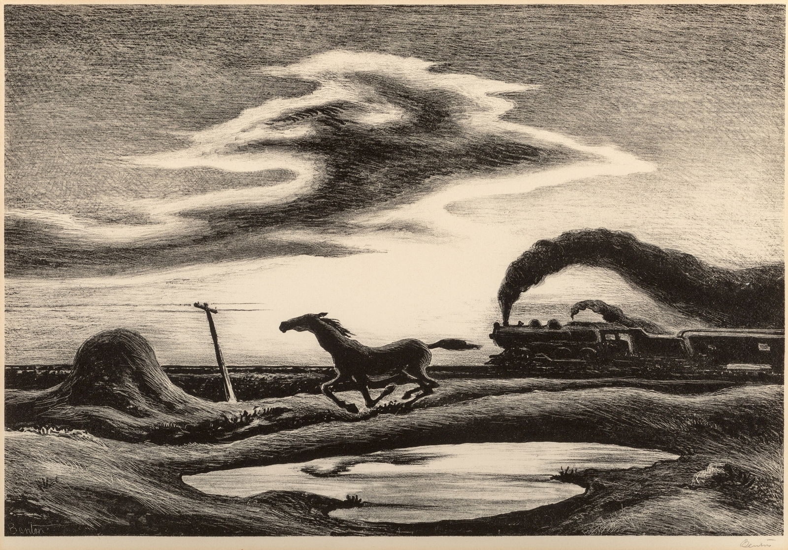 Thomas Benton The Race Print - 4