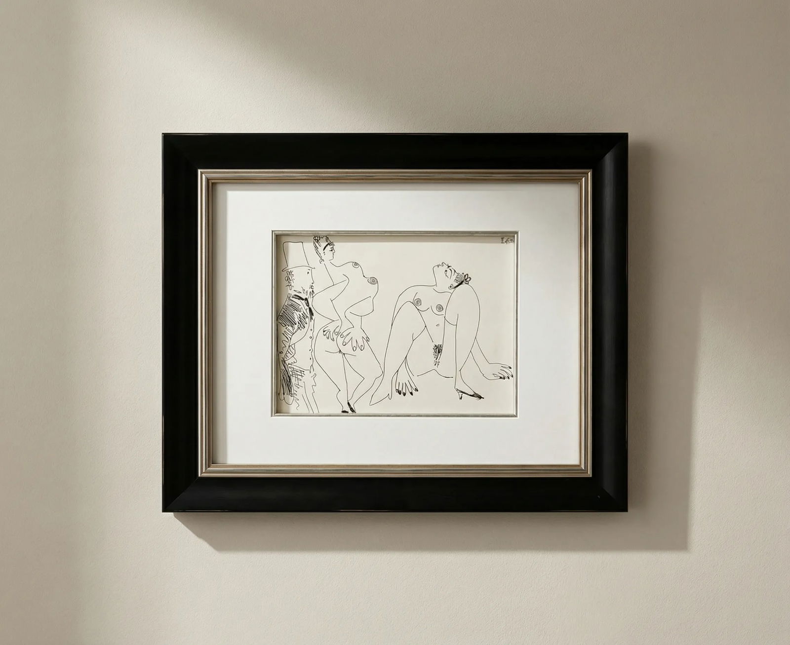 Picasso Gravure Apollinaire Les onze mille verges 8 Framed: Title: Picasso Gravure Apollinaire Les onze mille verges 8 Framed Description: Title: Les onze mille verges 8 Artist: Pablo Picasso Country: Spain Medium: Gravure Marks: Not signed, numbered Paper: Gr