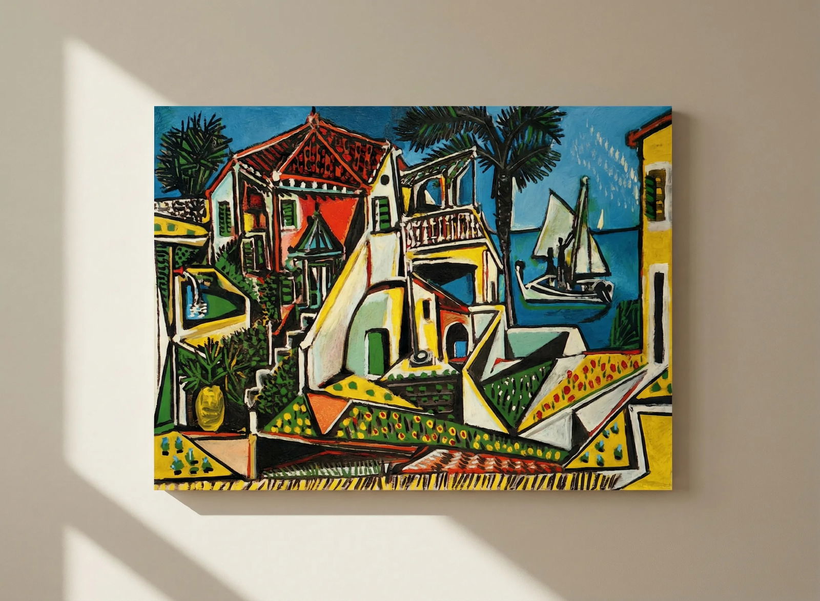 Picasso Mediterranean landscape Giclee Numbered Edition: Title: Picasso Mediterranean landscape Giclee Numbered Edition Description: Artist: Pablo Picasso Title: Mediterranean landscape Medium: Giclee Marks: L.E numbered Paper size: watercolor paper 19 x 13