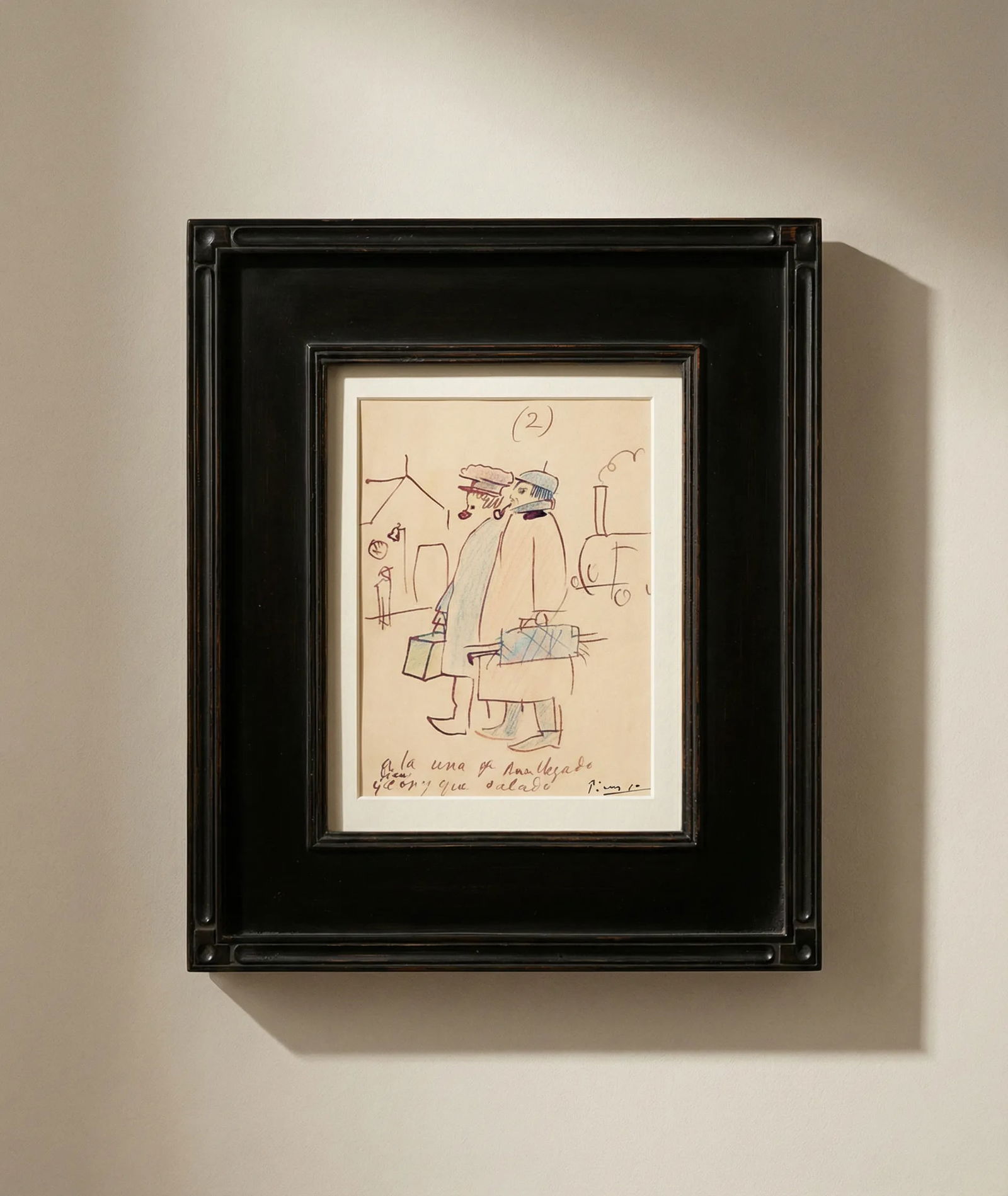 Pablo Picasso Trip To Paris 2 Limited Edition Framed: Title: Pablo Picasso Trip To Paris 2 Limited Edition Framed Description: Artist: Pablo Picasso Country: Spain Title: Trip To Paris 2 Medium: Giclees Marks: Limited Edition numbered, not signed Paper: