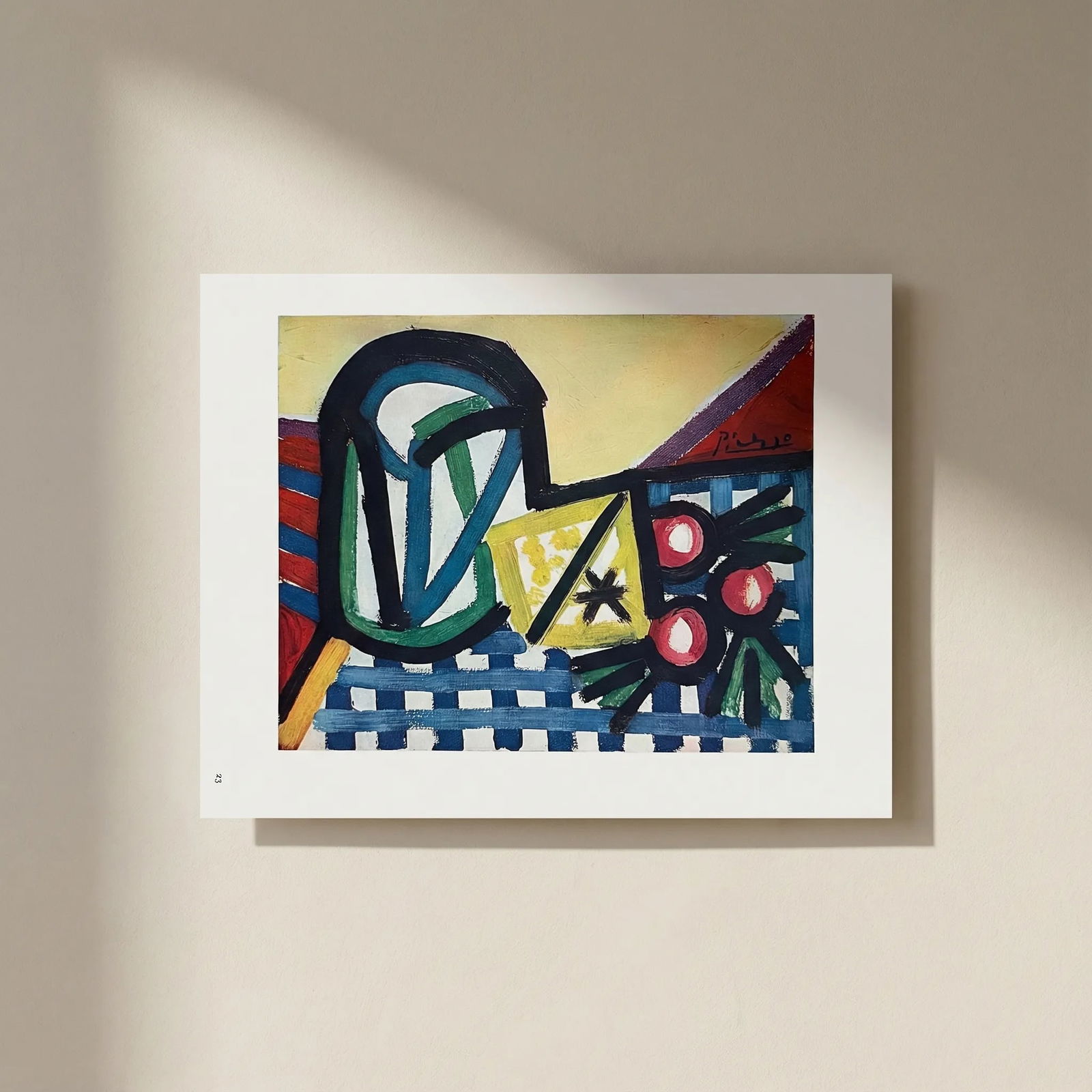 Picasso Heliogravure 23 Nature morte 1946: Title: Picasso Heliogravure 23 Nature morte 1946 Description: Artist: Pablo Picasso Title: Nature morte Medium: Heliogravure 23 Marks: Not signed, not numbered Paper Size: 10.50 x 8.50 inches Printed: