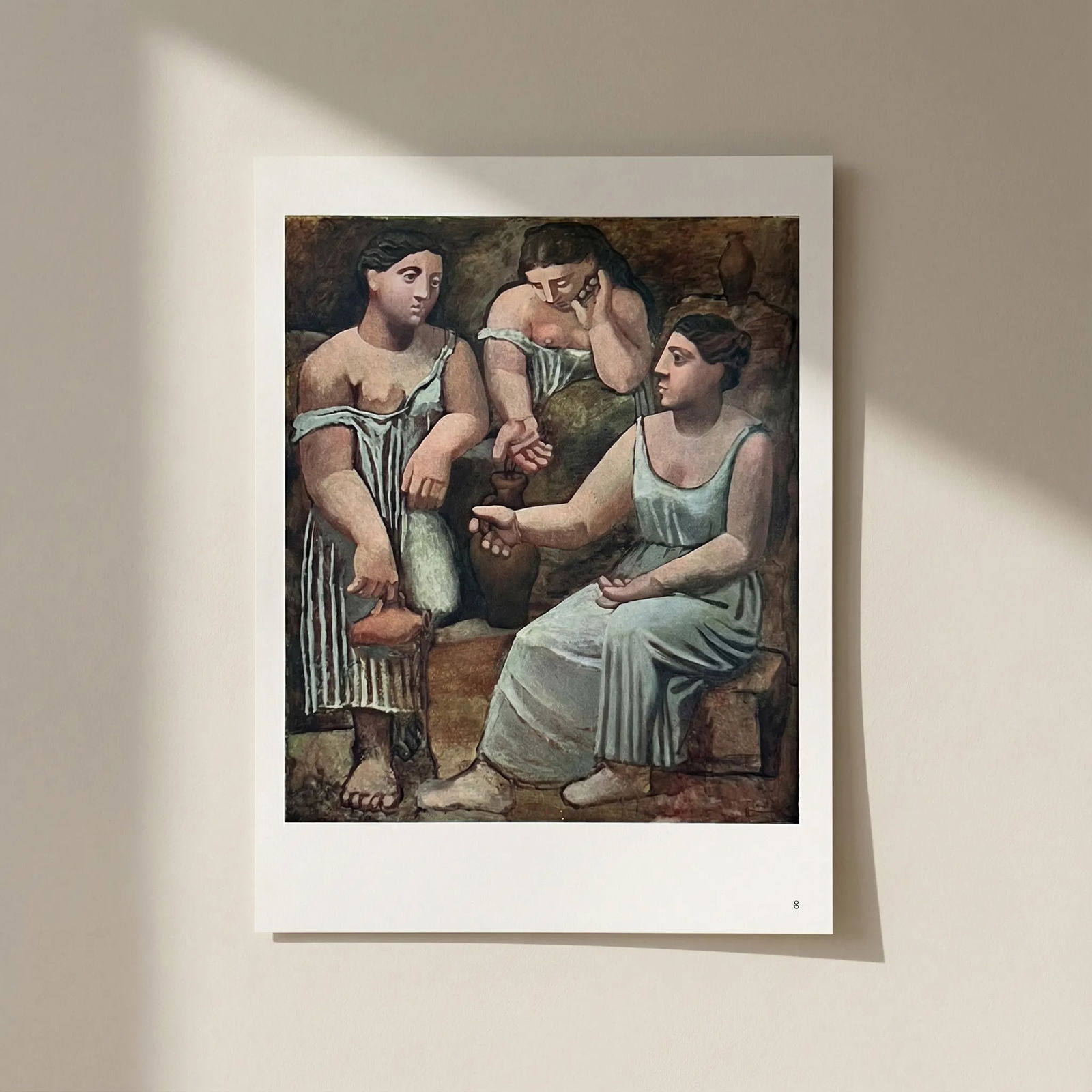 Picasso Heliogravure 8 Femmes a la fontaine 1946: Title: Picasso Heliogravure 8 Femmes a la fontaine 1946 Description: Artist: Pablo Picasso Title: Femmes a la fontaine Medium: Heliogravure 8 Marks: Not signed, not numbered Paper Size: 10.50 x 8.50 i