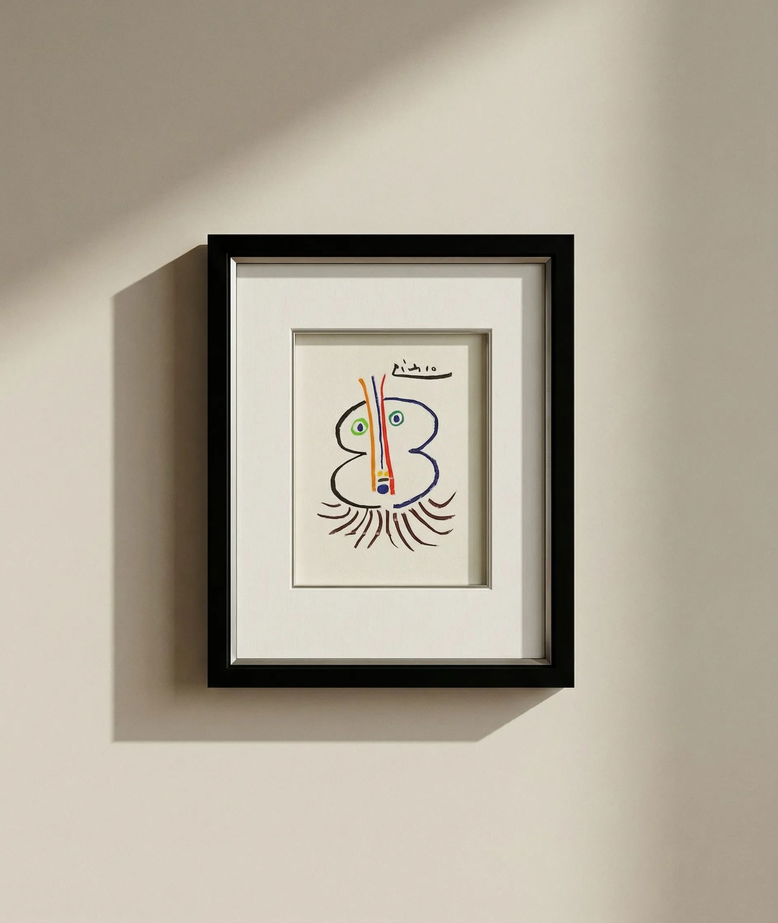 Picasso Lithograph 129 The Great Noble 1968 Framed: Title: Picasso Lithograph 129 The Great Noble 1968 Framed Description: Title: The Great Noble Artist: Pablo Picasso Country: Spain Medium: Lithograph - 129 Marks: Signed in plate, not numbered Printed