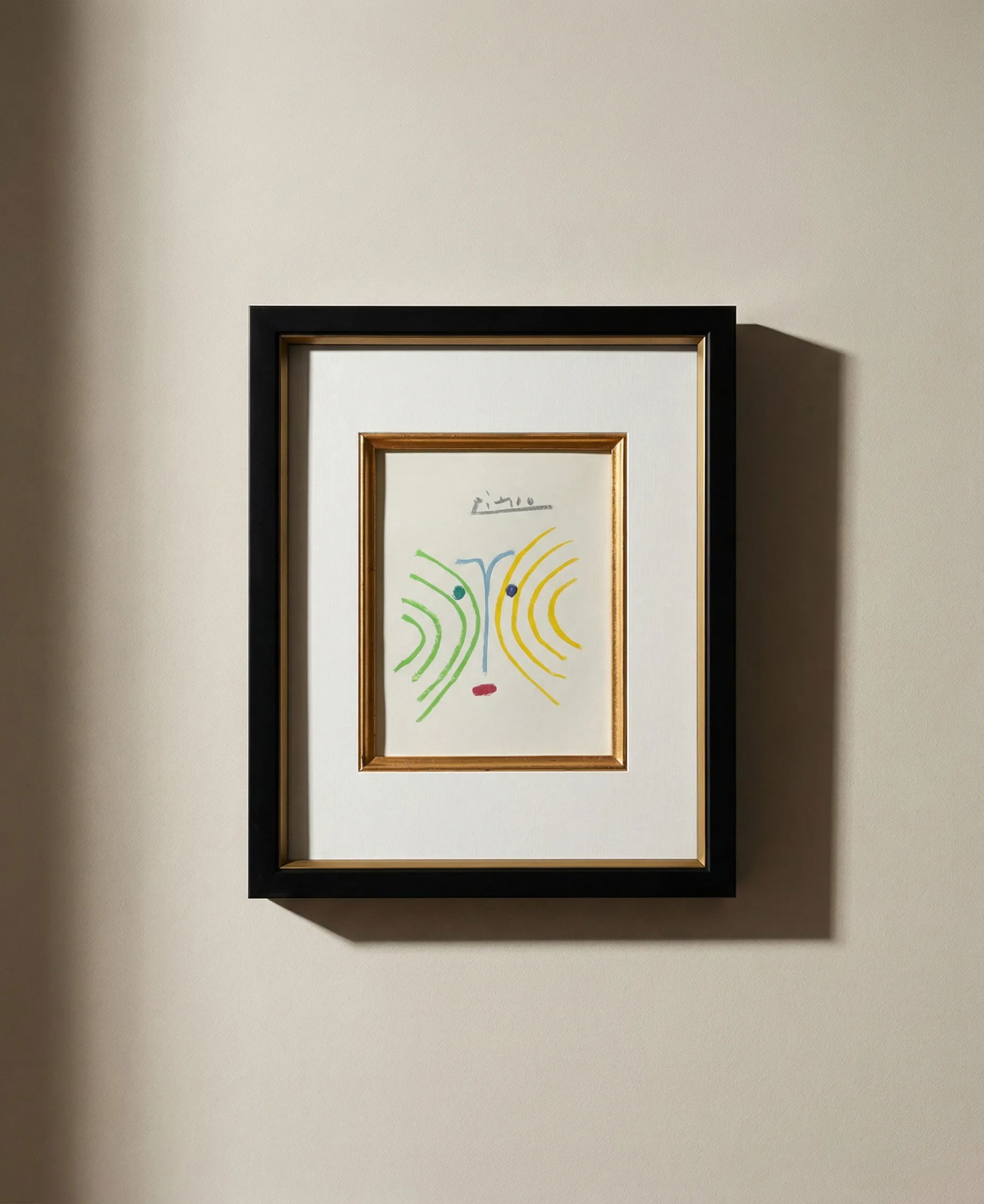 Picasso Lithograph 97 The Pythia 1968 framed: Title: Picasso Lithograph 97 The Pythia 1968 framed Description: Title: ?The Pythia Artist: Pablo Picasso Country: Spain Medium: Lithograph - 97 Marks: Signed in plate, not numbered Printed: 1968 on v