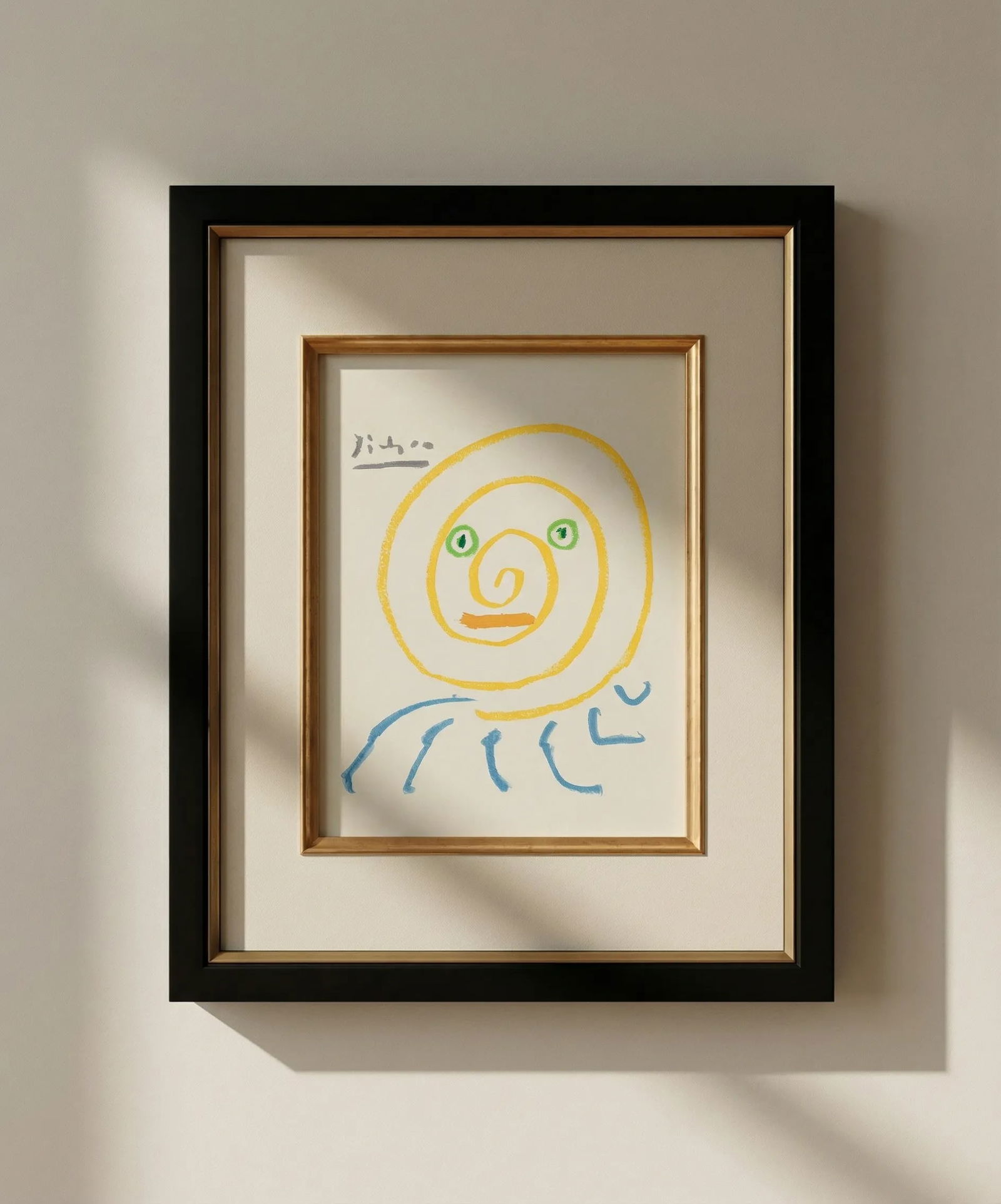 Picasso Lithograph 87 The Great Speaker 1968 Framed: Title: Picasso Lithograph 87 The Great Speaker 1968 Framed Description: Title: The Great Speaker Artist: Pablo Picasso Country: Spain Medium: Lithograph - 87 Marks: Not signed, not numbered Paper size