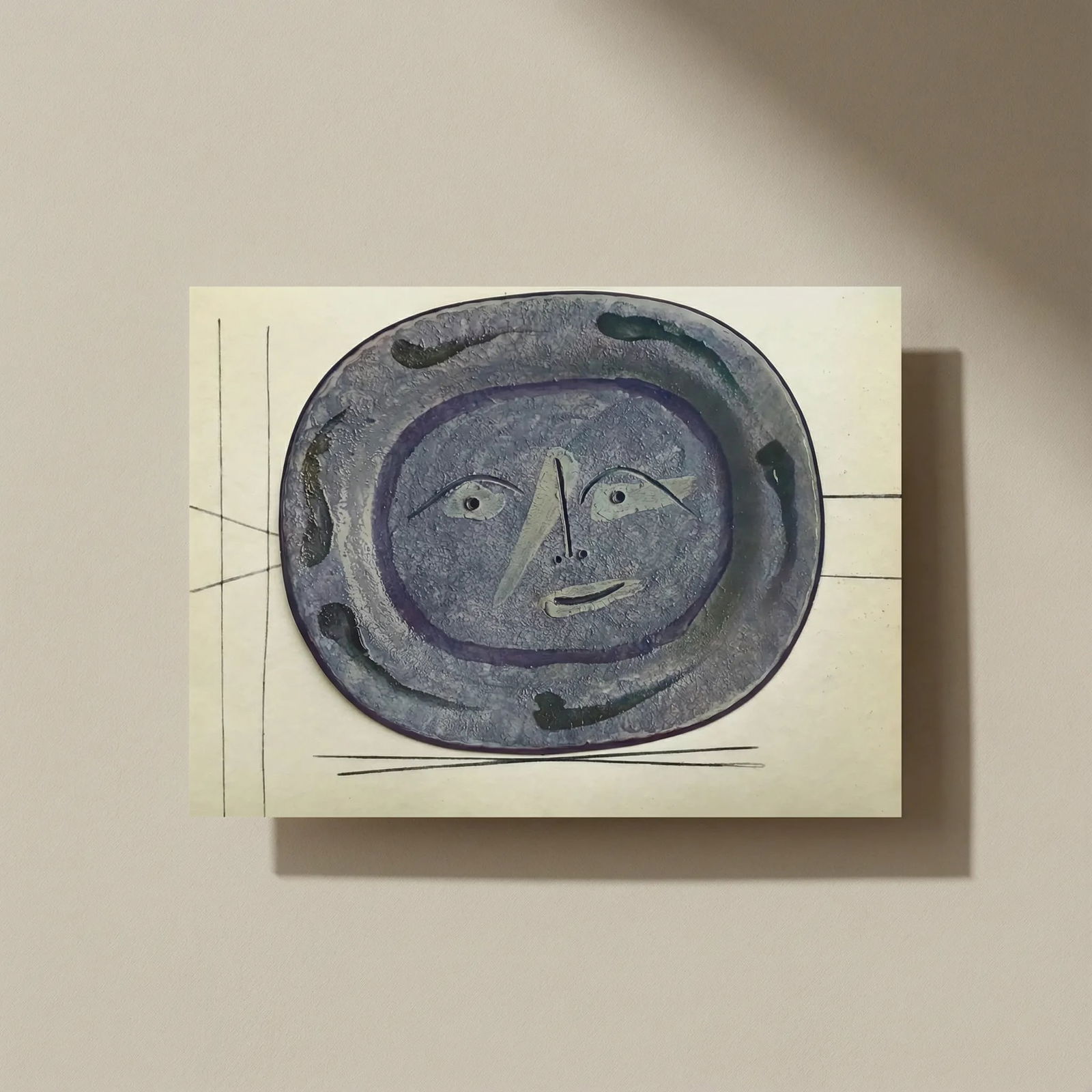 1950 Pablo Picasso Ceramics by Picasso 17: Title: 1950 Pablo Picasso Ceramics by Picasso 17 Description: Artist: Pablo Picasso Country: Spain Title: Ceramics by Picasso 17 Medium: Offset Lithograph Marks: Not signed, not numbered Paper size: V