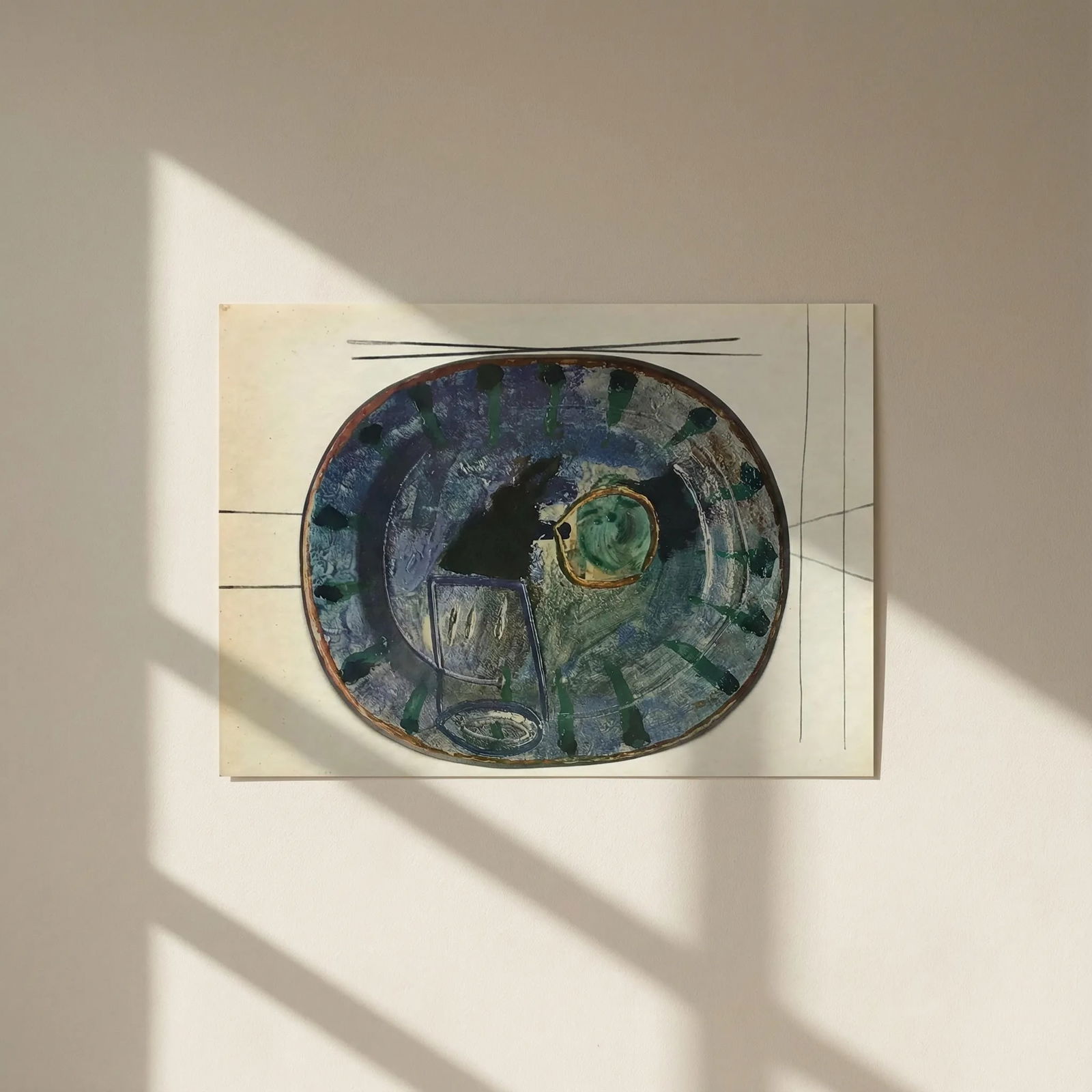 1950 Pablo Picasso Ceramics by Picasso 15: Title: 1950 Pablo Picasso Ceramics by Picasso 15 Description: Artist: Pablo Picasso Country: Spain Title: Ceramics by Picasso 1 Medium: Offset Lithograph Marks: Not signed, not numbered Paper size: Ve