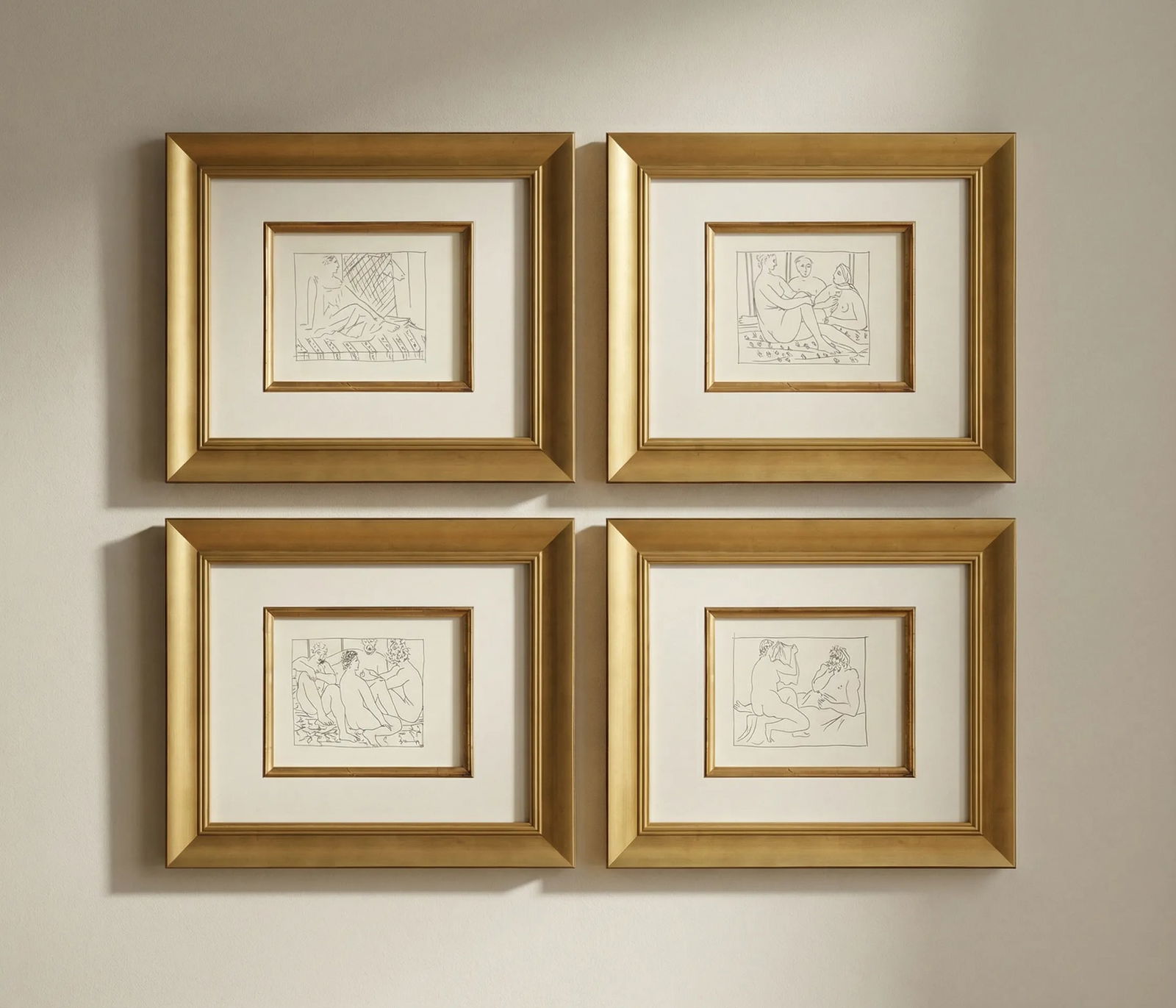 Picasso Set of 4 framed remarkable prints. (1 of 3)