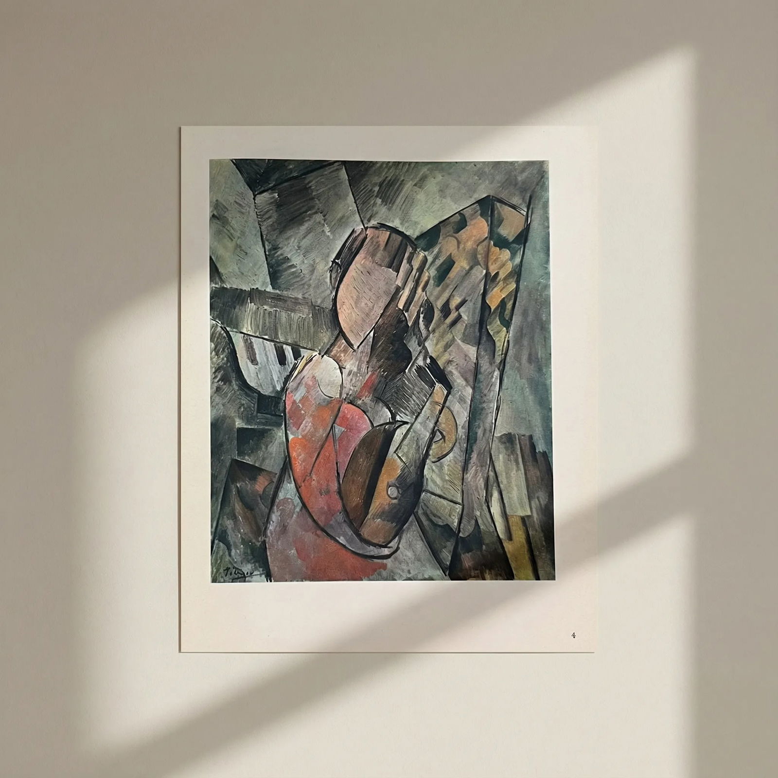 Picasso Heliogravure 4 Femme a la guitare 1946: Title: Picasso Heliogravure 4 Femme a la guitare 1946 Description: Artist: Pablo Picasso Title: Femme a la guitare Medium: Heliogravure 4 Marks: Not signed, not numbered Paper Size: 10.50 x 8.50 inch