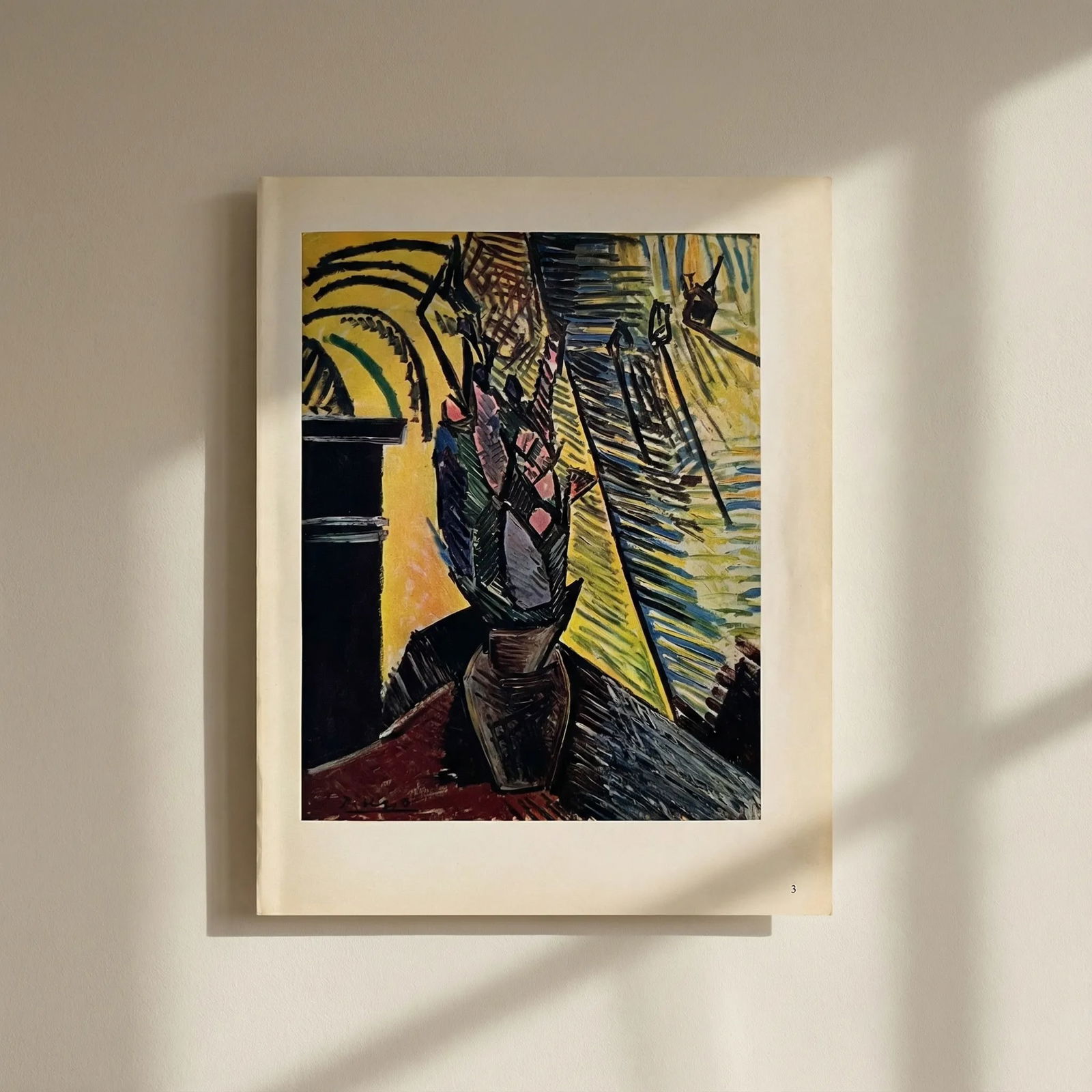 Picasso Heliogravure 3 Vase de fleurs 1946: Title: Picasso Heliogravure 3 Vase de fleurs 1946 Description: Artist: Pablo Picasso Title: Vase de fleurs Medium: Heliogravure 3 Marks: Not signed, not numbered Paper Size: 10.50 x 8.50 inch Printed: