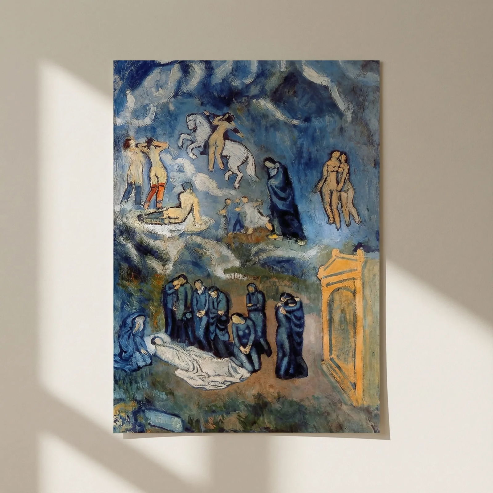 Picasso The burial of Casagena Giclee Numbered Edition: Title: Picasso The burial of Casagena Giclee Numbered Edition Description: Artist: Pablo Picasso Title: The burial of Casagena Medium: Giclee Marks: L.E numbered Paper size: watercolor paper 19 x 13 i