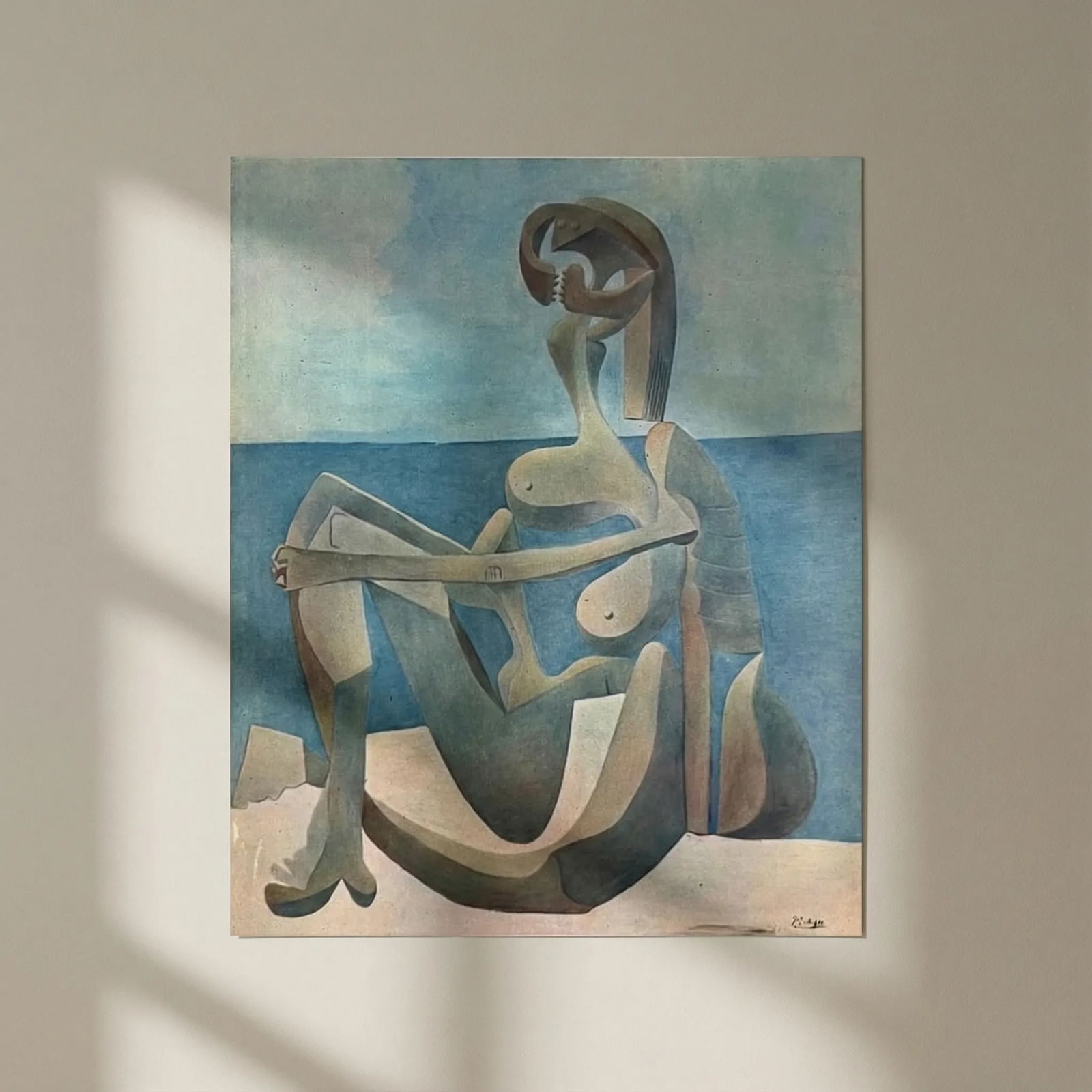 Picasso HelioGravure 12 Jeune Fille au Bord de la Mer 1946: Title: Picasso HelioGravure 12 Jeune Fille au Bord de la Mer 1946 Description: Artist: Pablo Picasso Title: Jeune Fille au Bord de la Mer Medium: Heliogravure 12 Marks: Signed in plate, not numbered P