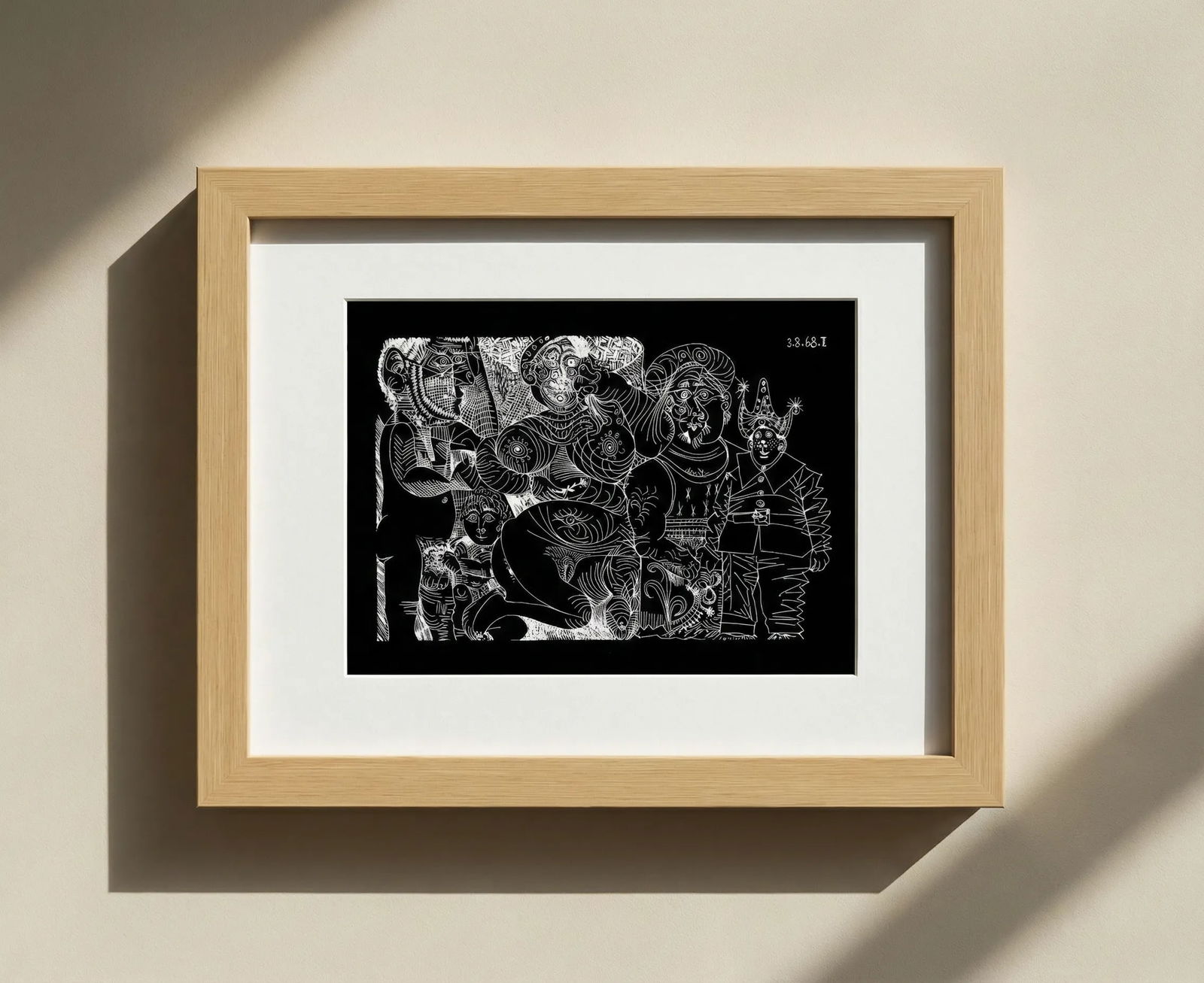 Picasso Erotic Gravures The Circus 1-3/8/1968 Framed: Title: Picasso Erotic Gravures The Circus 1-3/8/1968 Framed Description: Title: Erotic The Circus 1-? 3 /8/1968 Artist: Pablo Picasso Country: Spain Medium: Lithograph Marks: Not signed, not numbered