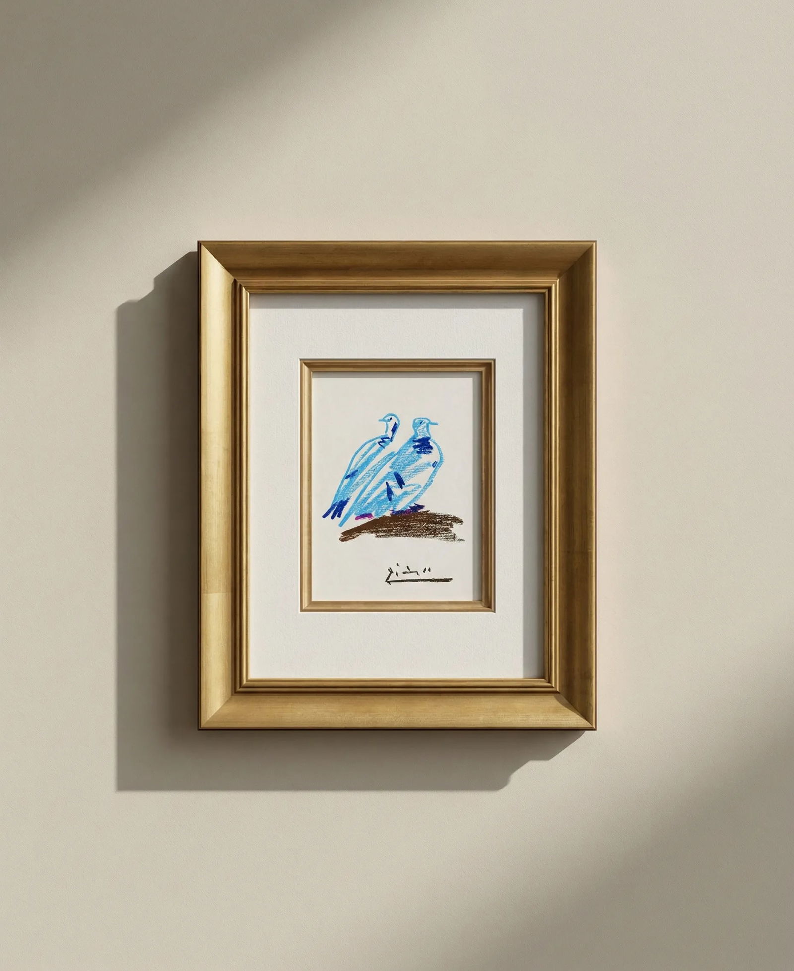 Pablo Picasso Framed Lithograph 59 Verwidwete Dove 1968: Title: Pablo Picasso Framed Lithograph 59 Verwidwete Dove 1968 Description: Title: Verwidwete Dove Artist: Pablo Picasso Country: Spain Medium: Lithograph 59 Marks: Signed in plate, not numbered Print