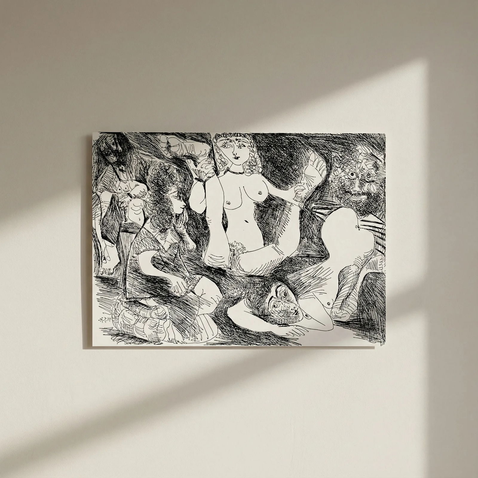 Picasso Gravure Apollinaire Les onze mille verges 10: Title: Picasso Gravure Apollinaire Les onze mille verges 10 Description: Title: Les onze mille verges 10 Artist: Pablo Picasso Country: Spain Medium: Gravure Marks: Not signed, numbered Paper: Grand V