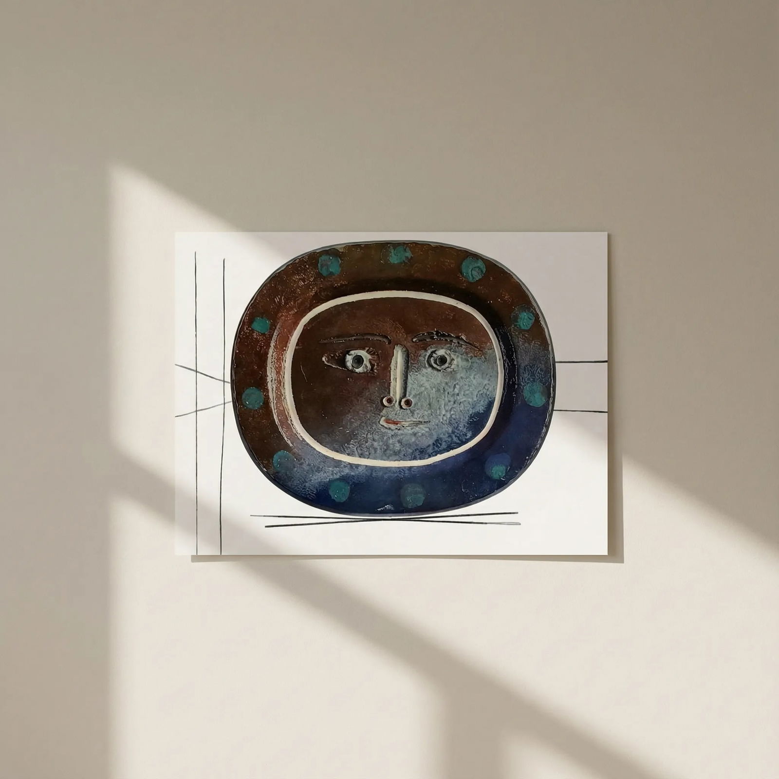 1950 Pablo Picasso Ceramics by Picasso 13: Title: 1950 Pablo Picasso Ceramics by Picasso 13 Description: Artist: Pablo Picasso Country: Spain Title: Ceramics by Picasso 13 Medium: Offset Lithograph Marks: Not signed, not numbered Paper size: V