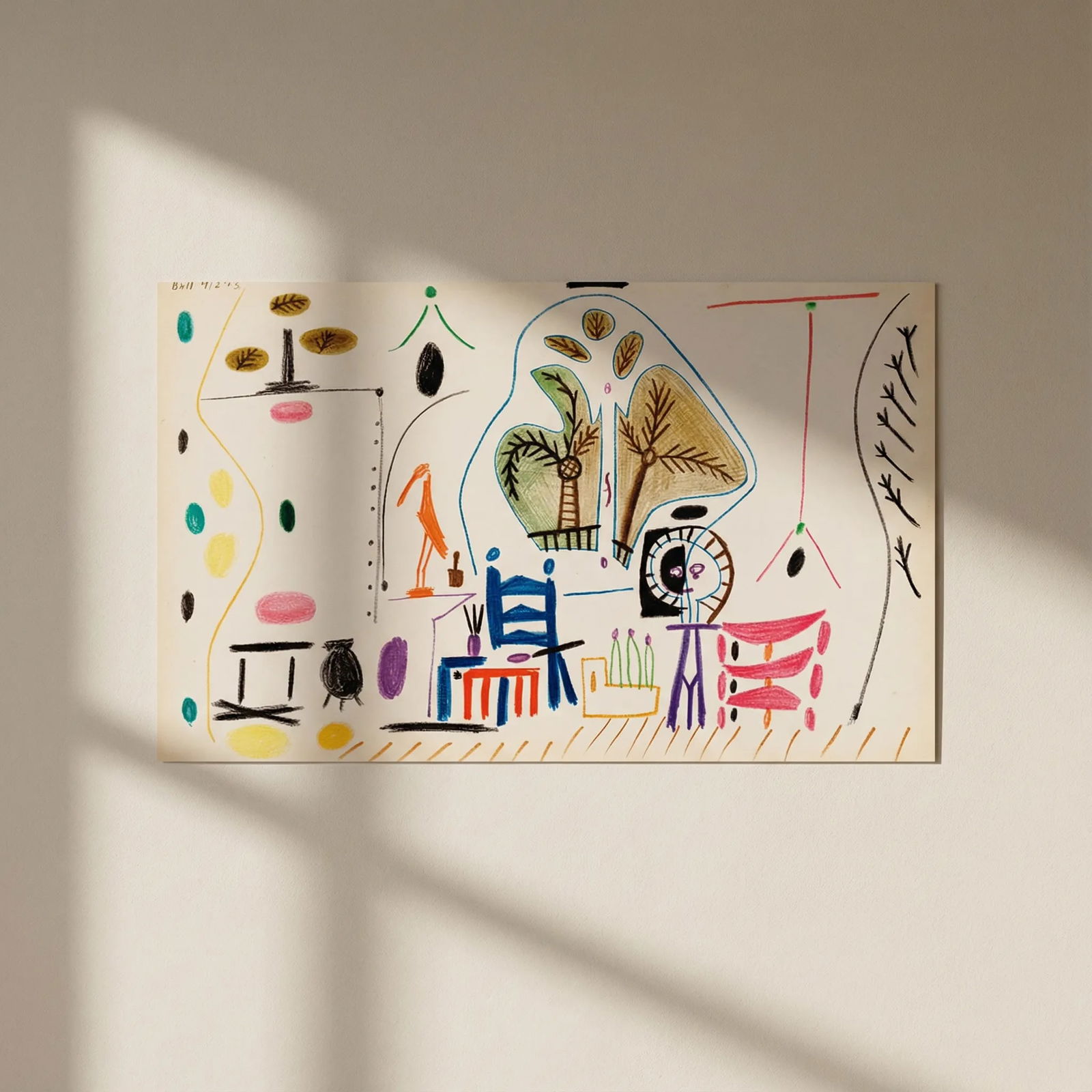 Picasso Sketchbook Carnet de la Californie 2 dated 8/11/1955: Title: Picasso Sketchbook Carnet de la Californie 2 dated 8/11/1955 Description: Title: Untitled No 2 dated 8/11/1955 Artist: Pablo Picasso Country: Spain Medium: Offset print Marks: Numbered & da