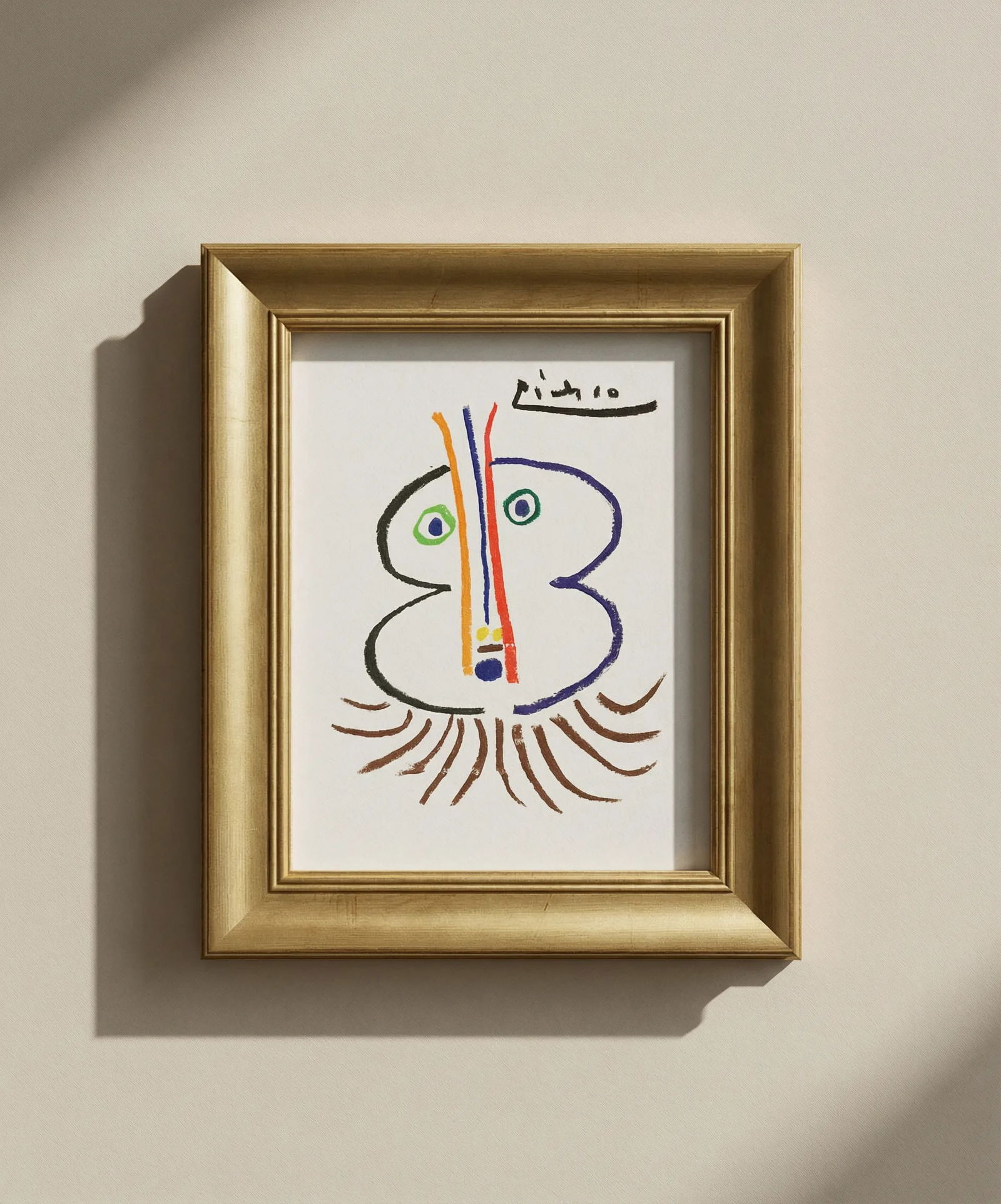 Picasso Lithograph 129 The Great Noble 1968 Framed: Title: Picasso Lithograph 129 The Great Noble 1968 Framed Description: Title: The Great Noble Artist: Pablo Picasso Country: Spain Medium: Lithograph - 129 Marks: Signed in plate, not numbered Printed