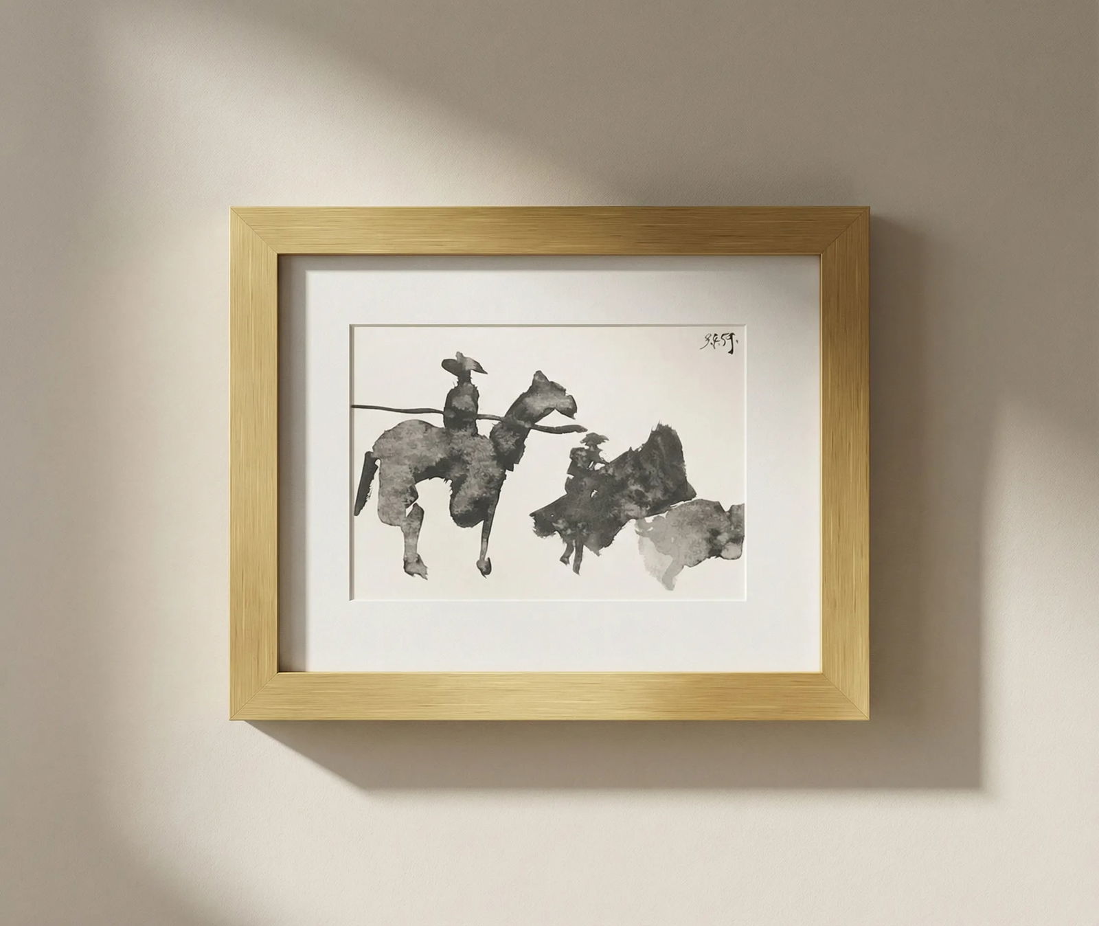 Pablo Picasso Framed Toros y Toreros 24 dated 3/4/59: Title: Pablo Picasso Framed Toros y Toreros 24 dated 3/4/59 Description: Artist: Pablo Picasso Country: Spain Title: Toros y Toreros 24 dated 3/4/59 Medium: Bichromie Marks: Not signed, not numbered P