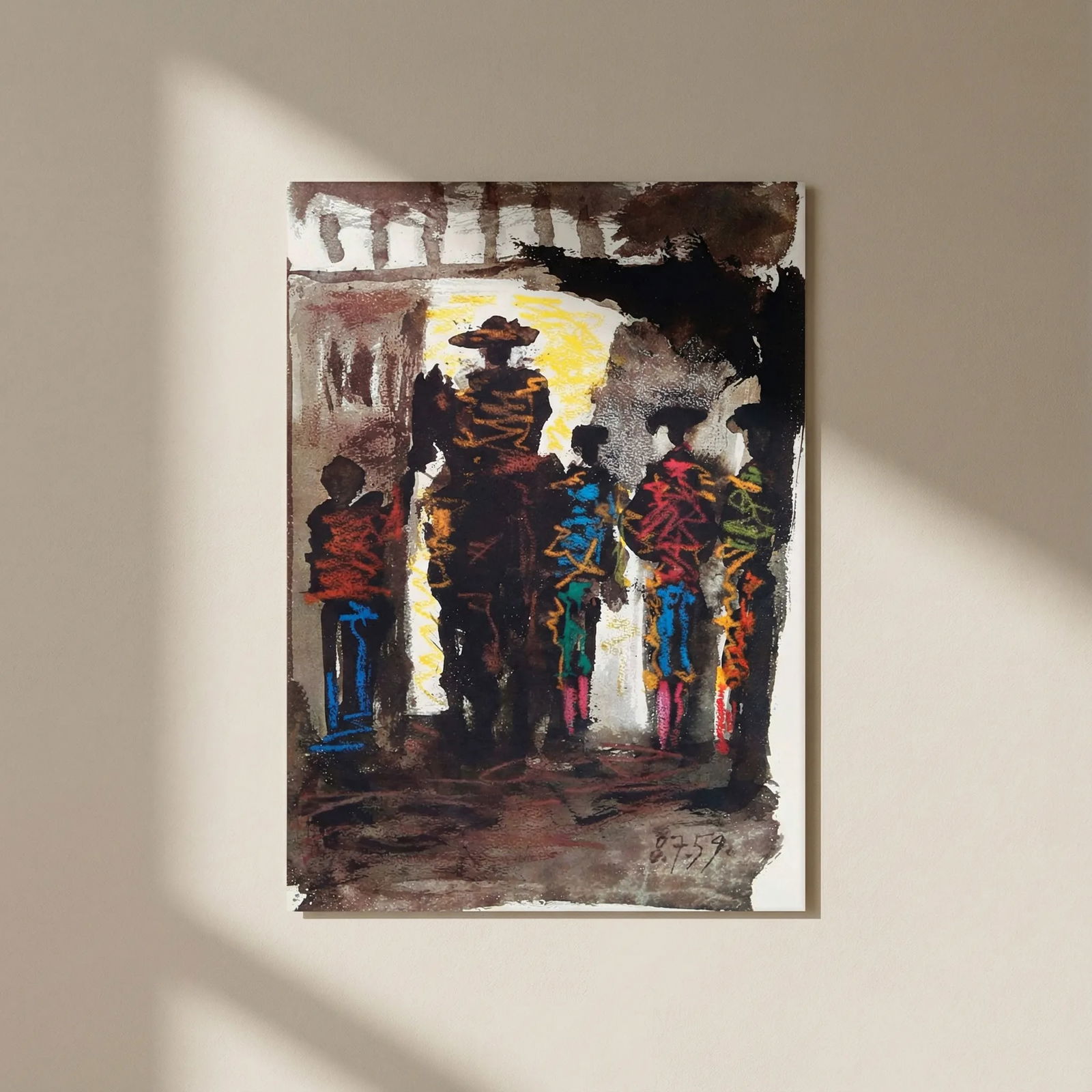 Picasso Toros y Toreros Bullfight dated 8/7/59: Title: Picasso Toros y Toreros Bullfight dated 8/7/59 Description: Artist: Pablo Picasso County: Spain Title: Toros y Toreros Bullfight dated 8/7/59 Medium: Quadrichromie Paper size: On vellum 14.75 x