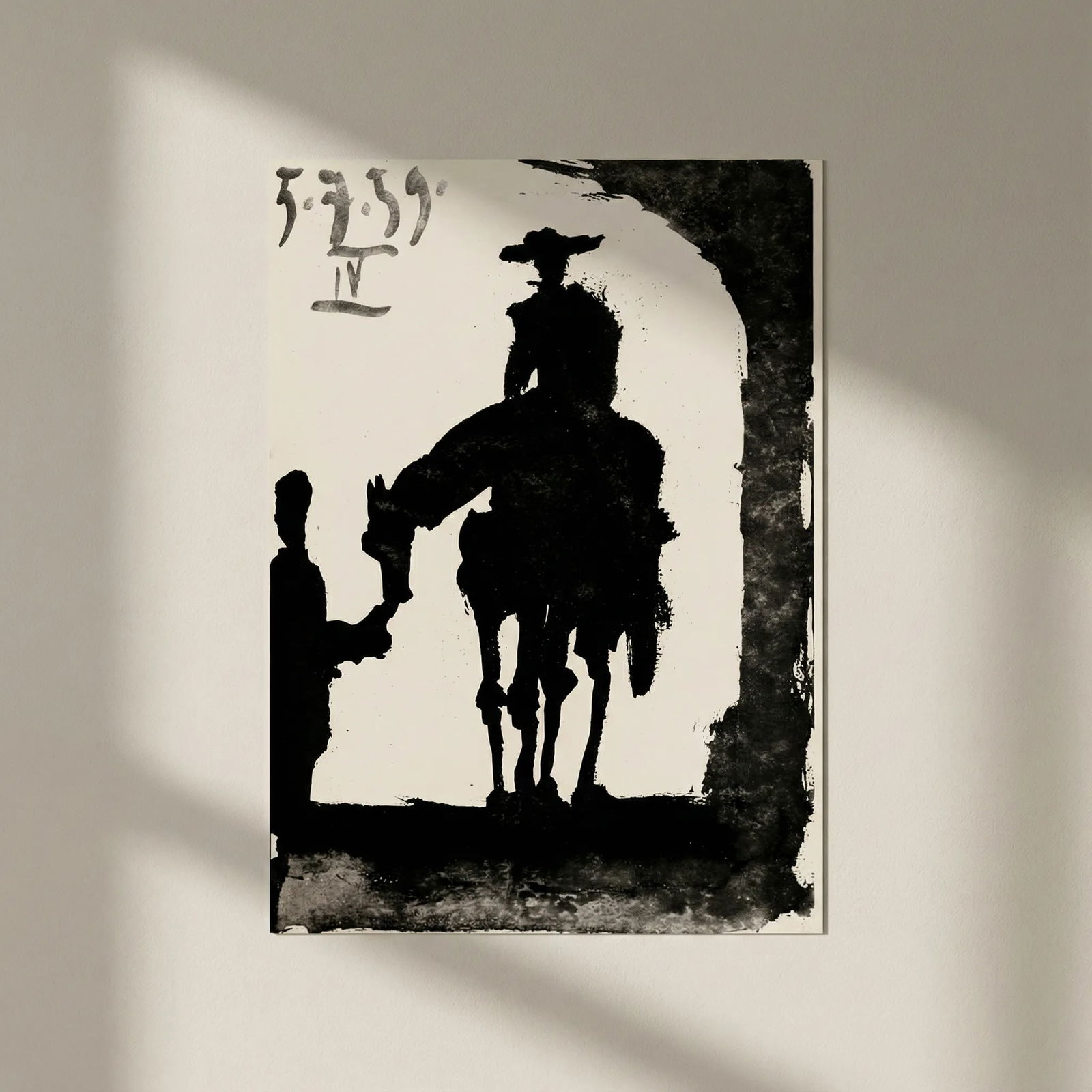 Pablo Picasso Toros y Toreros 4 dated 5/7/59: Title: Pablo Picasso Toros y Toreros 4 dated 5/7/59 Description: Artist: Pablo Picasso Country: Spain Title: Toros y Toreros 4 dated 5/7/59 Medium: Bichromie Marks: Not signed not numbered Paper size: