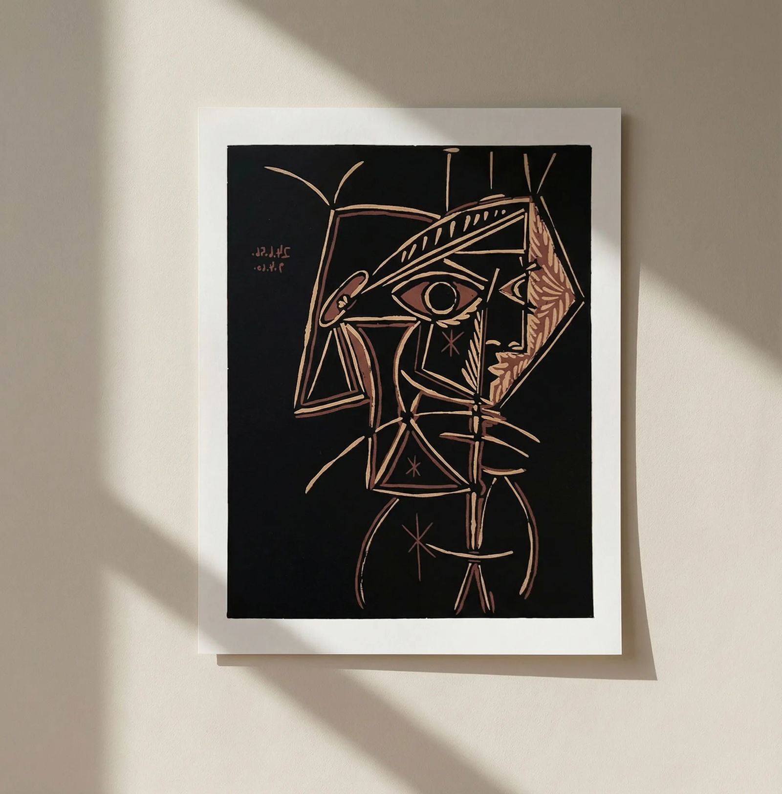Pablo Picasso 44 Tete de Femme: Title: Pablo Picasso 44 Tete de Femme Description: Artist: Pablo Picasso Country: Spain Title: T?te de Femme Medium: Multichrome - 44 Marks: Not signed, not numbered Paper size 12.50 x 15 inch on heav