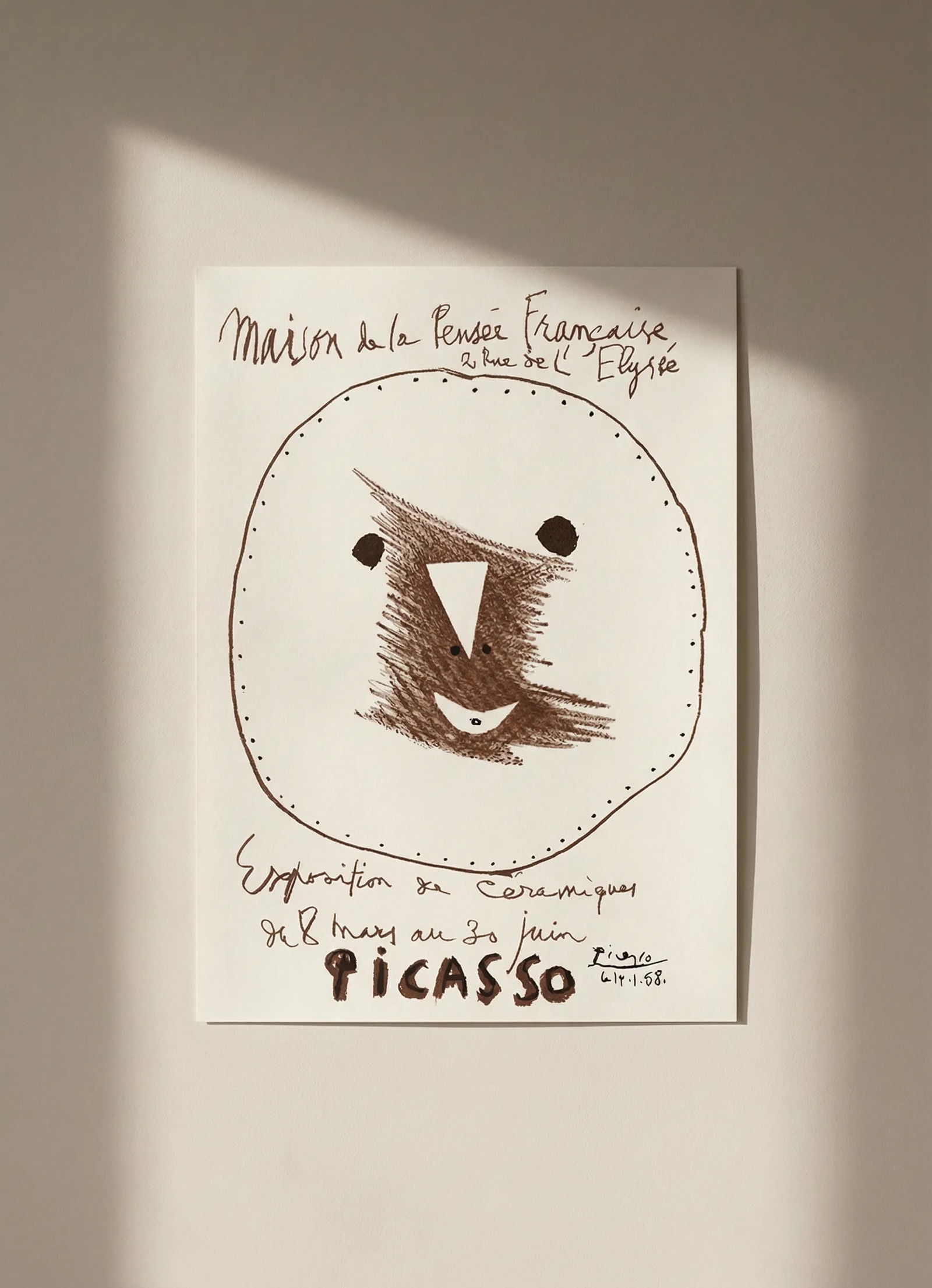 Picasso Lithograph 91 Picasso Ceramiques 1959: Title: Picasso Lithograph 91 Picasso Ceramiques 1959 Description: Title: Picasso Ceramiques Artist: Pablo Picasso Country: Spain Medium: Lithograph - 91 Paper size: 12.50 X 9.50 inch Printed: 1959 by