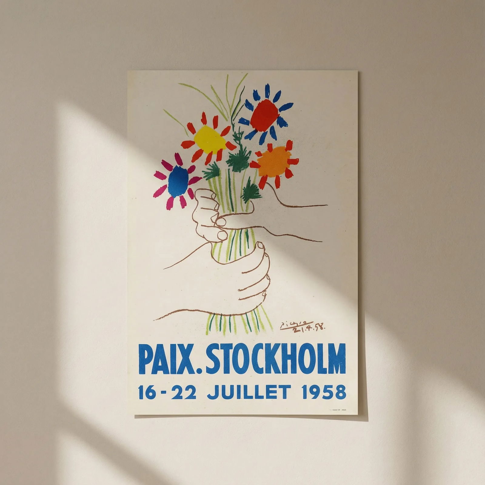Picasso Lithograph 89 Paix Stockholm Art in posters: Title: Picasso Lithograph 89 Paix Stockholm Art in posters Description: Title: Paix Stockholm Artist: Pablo Picasso Country: Spain Medium: Lithograph - 89 Paper size: 12.50 X 9.50 inch Printed: 1959 b