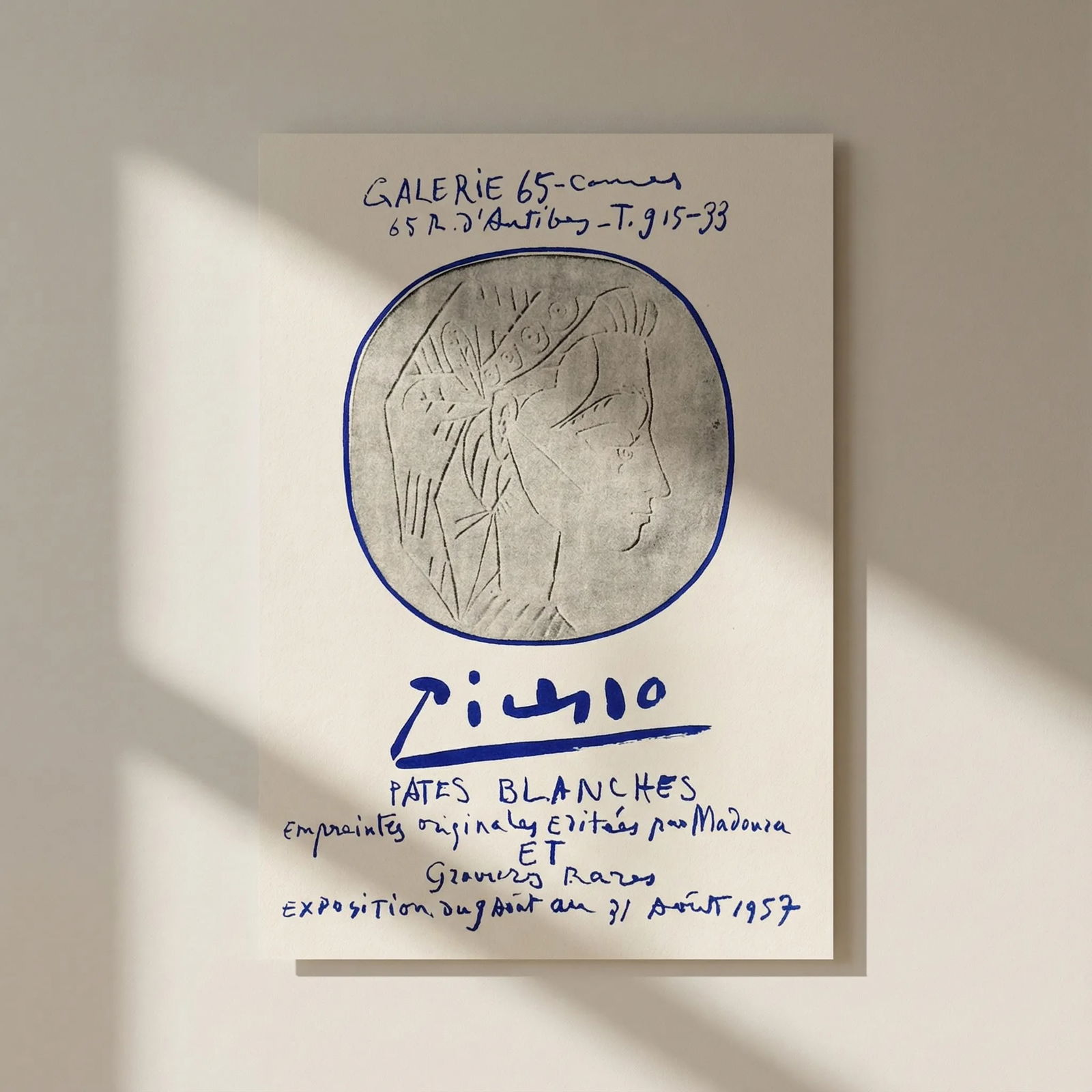 Picasso Lithograph 86 Pates Blanches Cannes,1959: Title: Picasso Lithograph 86 Pates Blanches Cannes,1959 Description: Title: Pates blanches Cannes Artist: Pablo Picasso Country: Spain Medium: Lithograph - 86 Paper size: 12.50 X 9.50 inch Printed: 19