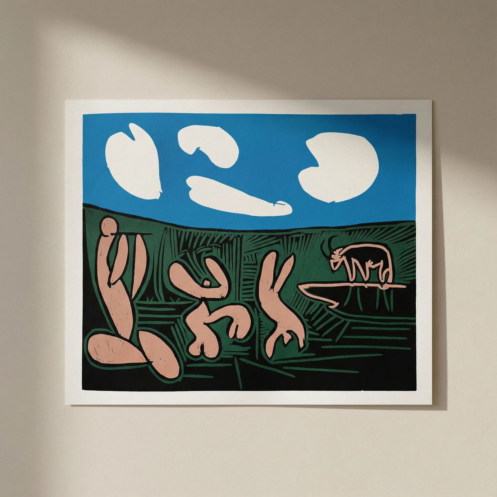 Picasso 30 Bacchanale au Taureau: Title: Picasso 30 Bacchanale au Taureau Description: Artist: Pablo Picasso Country: Spain Title: Bacchanale au Taureau Medium: Multichrome - 30 Marks: Not signed, not numbered Paper size 12.50 x 15 in