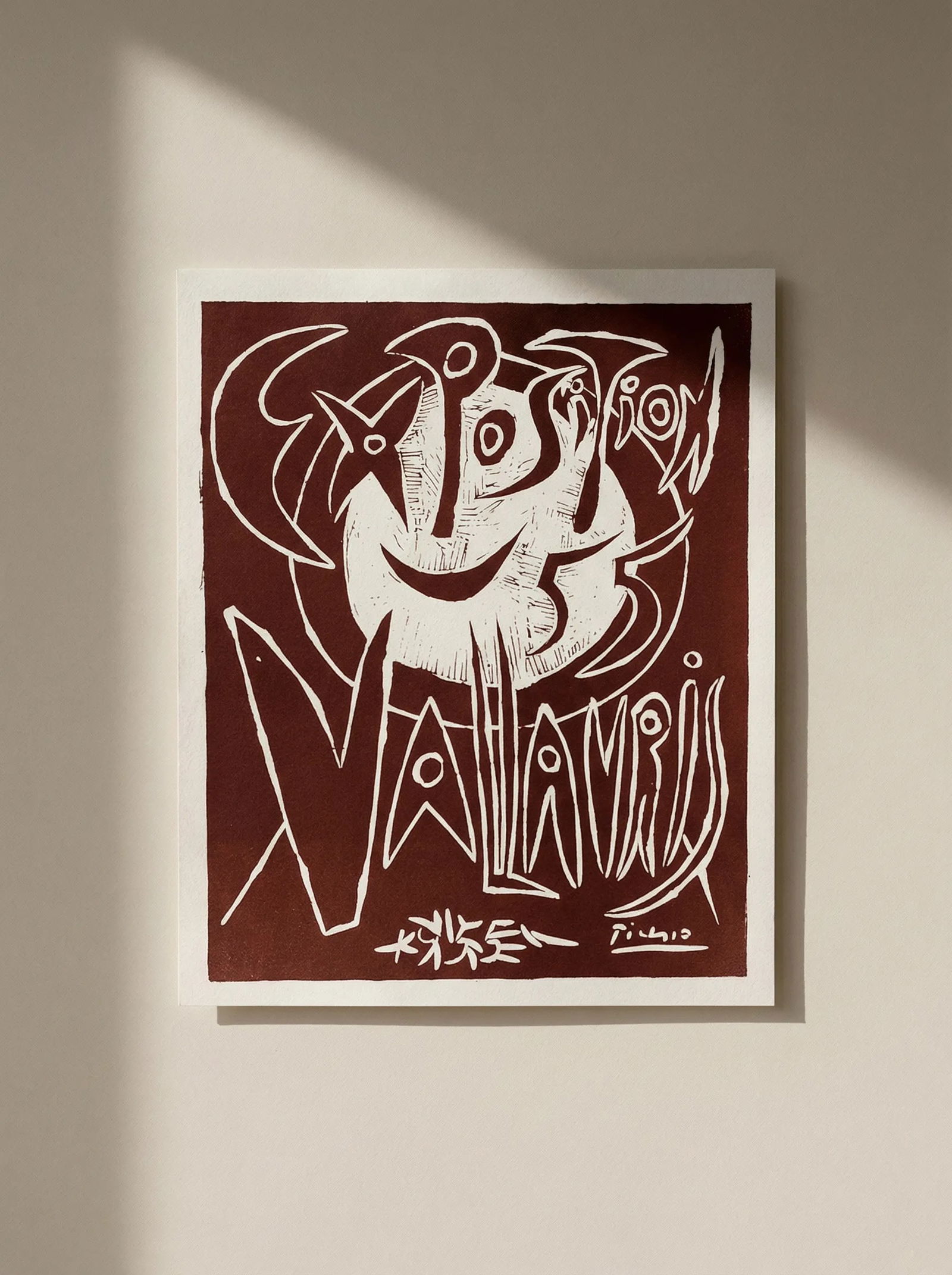 Picasso Lithograph 77 Expo Vallauris Art in posters: Title: Picasso Lithograph 77 Expo Vallauris Art in posters Description: Title: Exposition de Vallauris Artist: Pablo Picasso Country: Spain Medium: Lithograph - 77 Paper size: 12.50 X 9.50 inch Printe