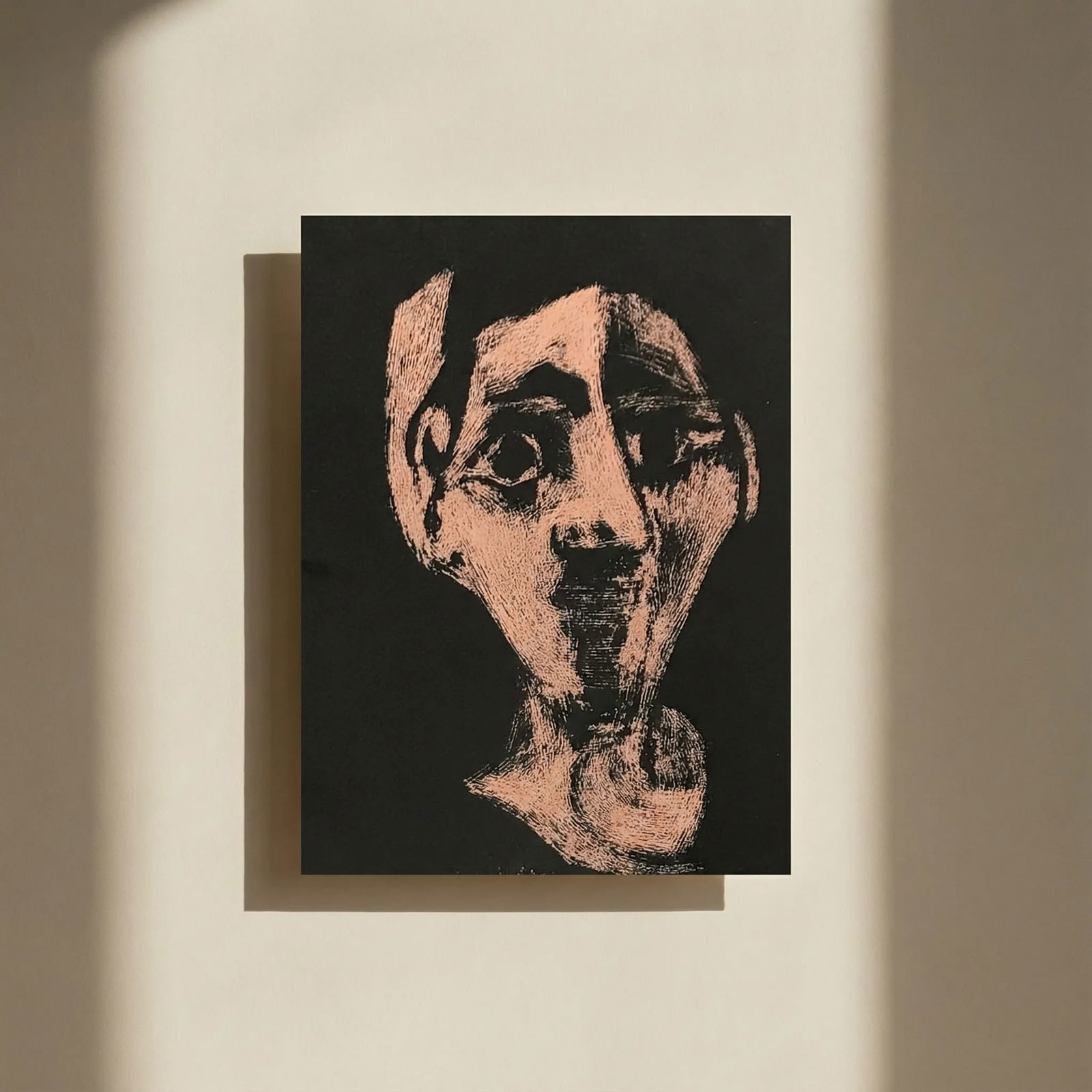 Picasso Linocut 2 colors Face XXe siecle 1978 (1 of 4)